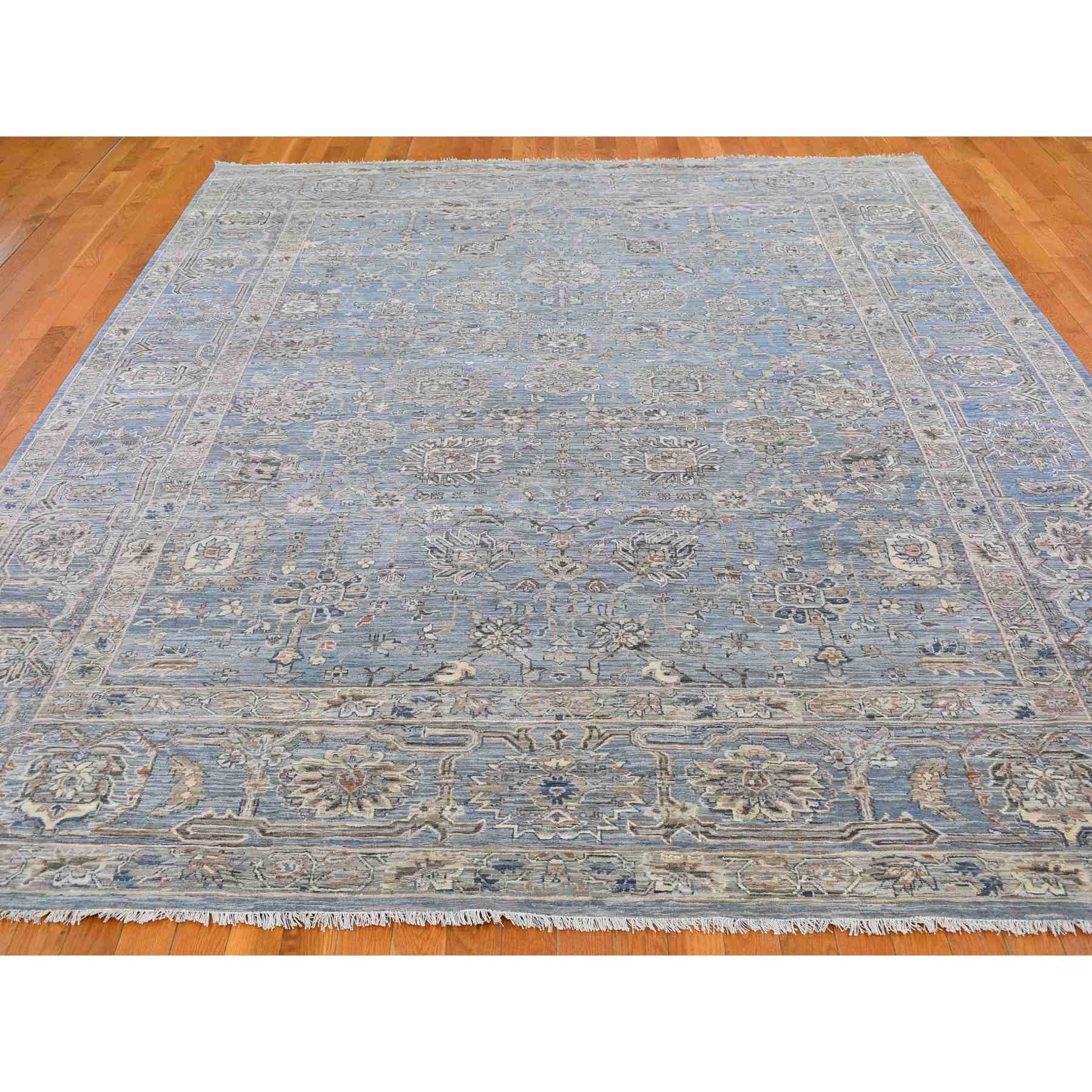 Oushak-And-Peshawar-Hand-Knotted-Rug-332390