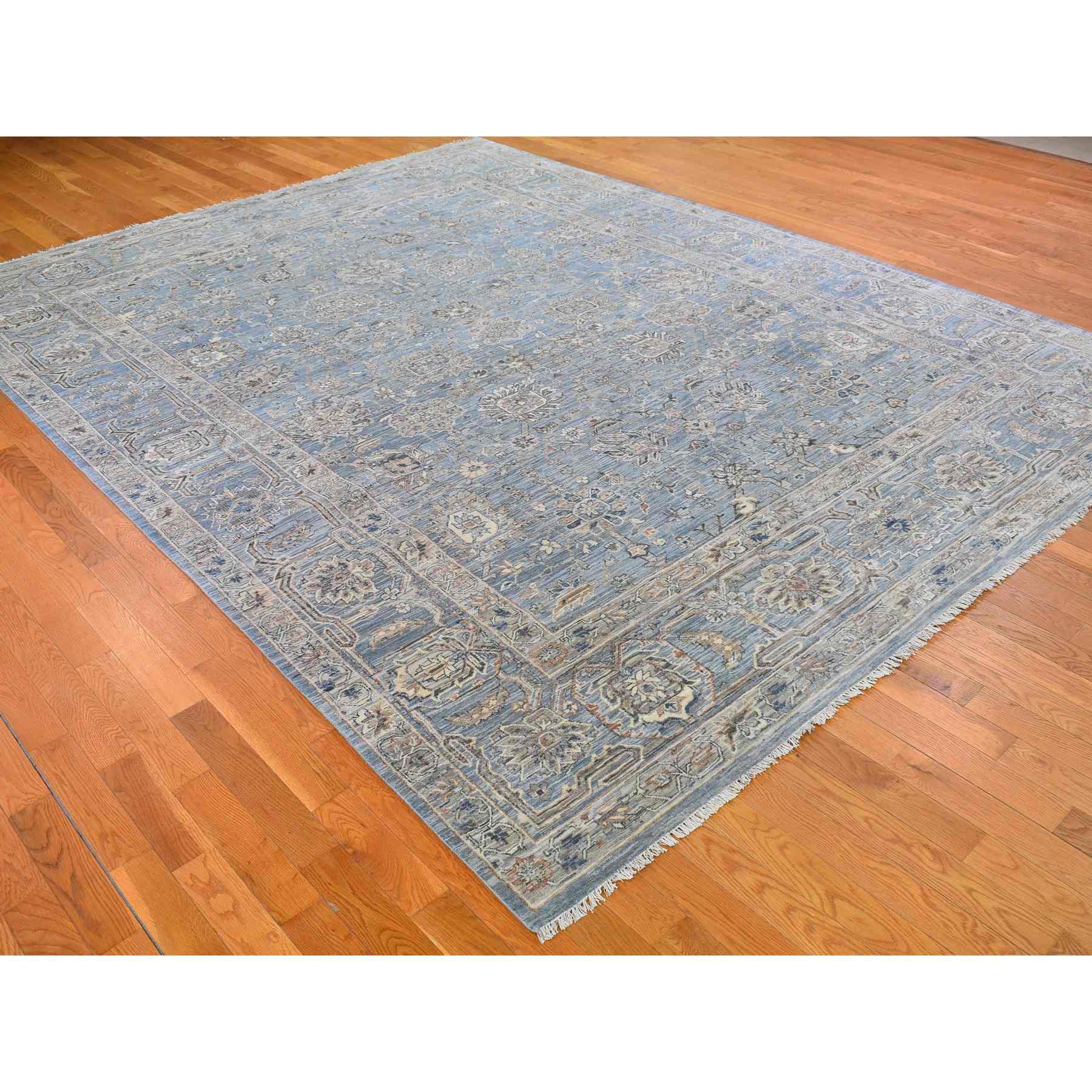 Oushak-And-Peshawar-Hand-Knotted-Rug-332390