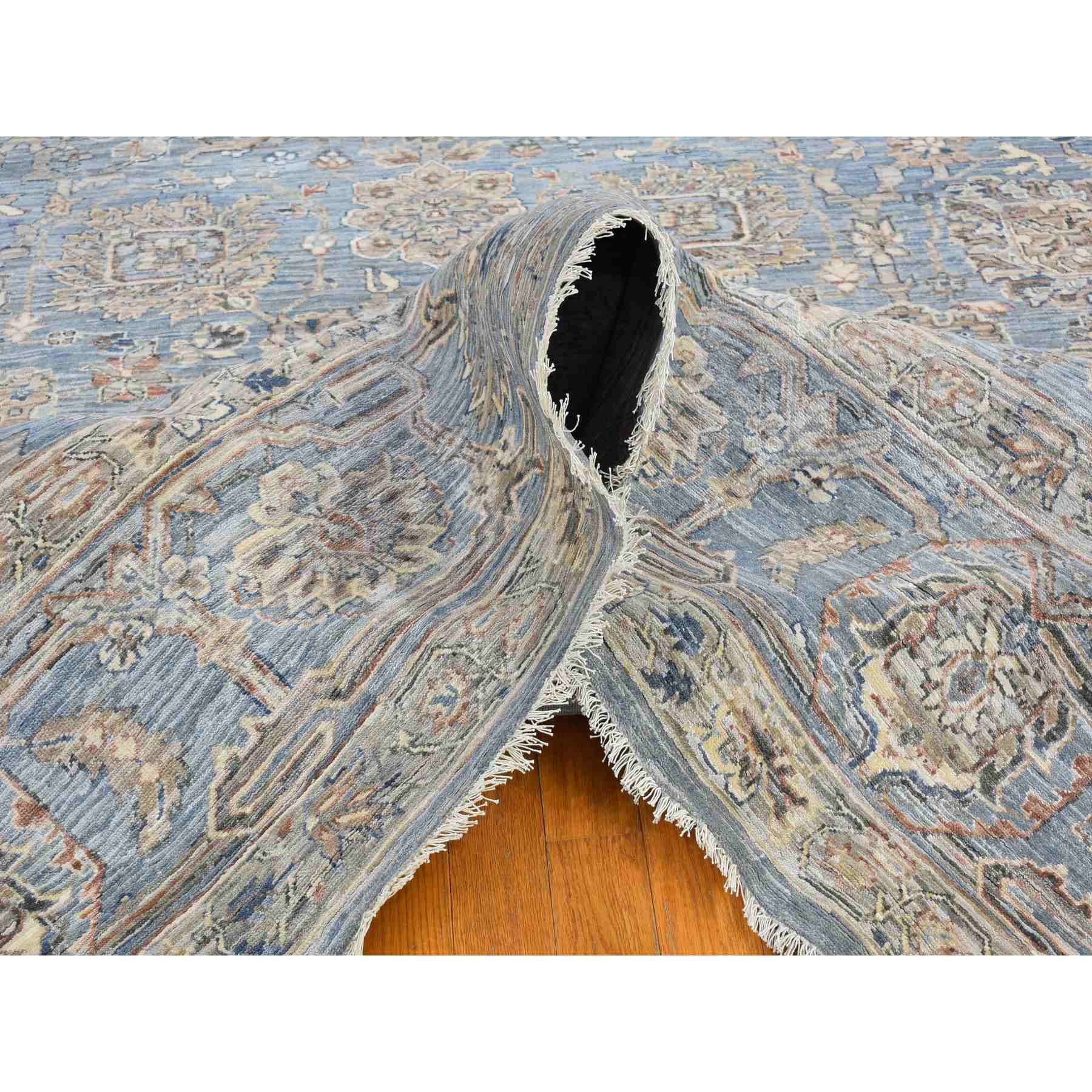 Oushak-And-Peshawar-Hand-Knotted-Rug-332390