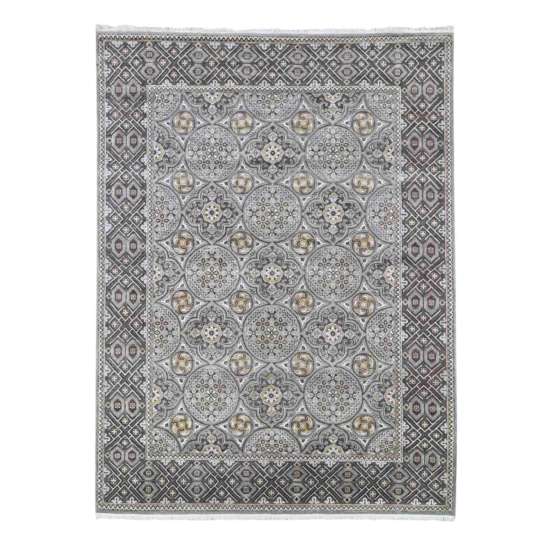 Transitional-Hand-Knotted-Rug-332380
