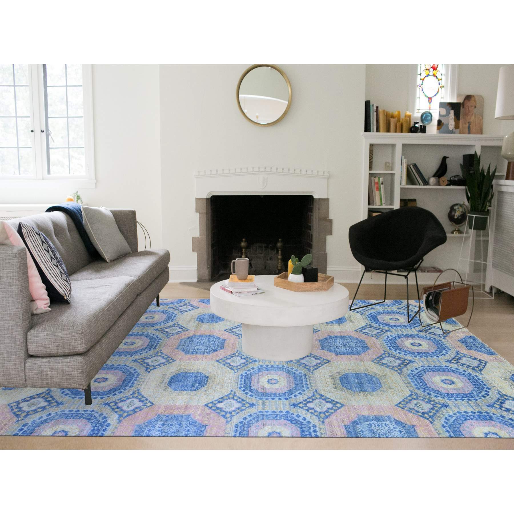Mamluk-Hand-Knotted-Rug-334985