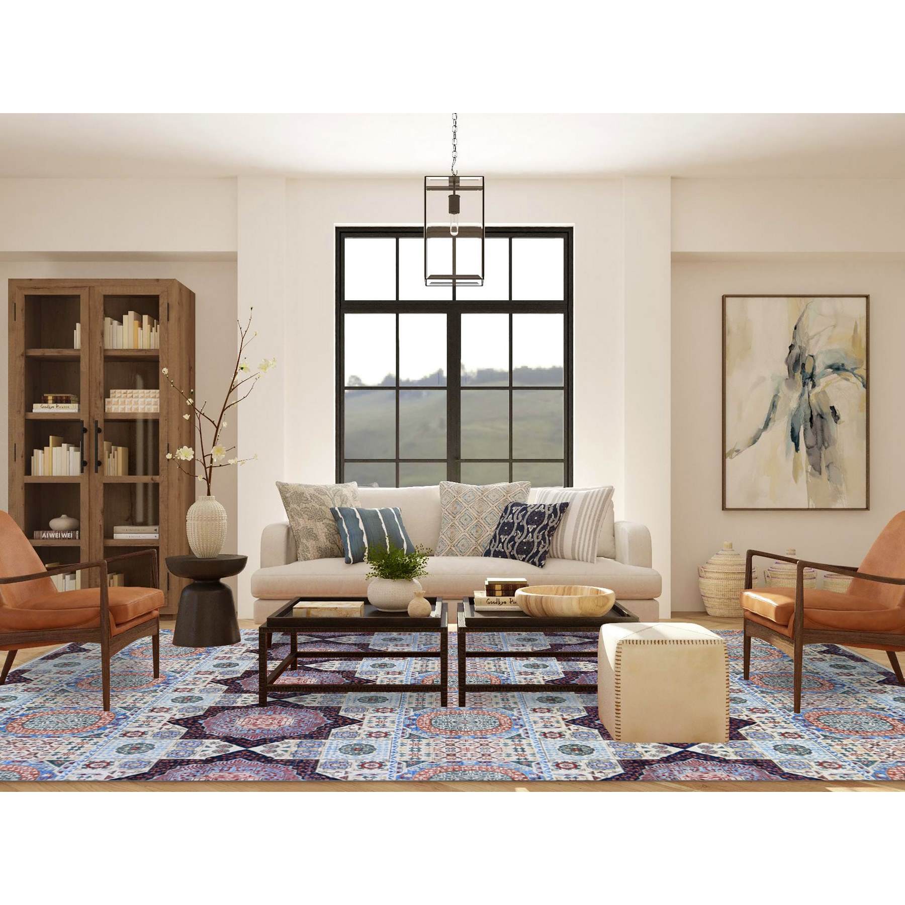 Mamluk-Hand-Knotted-Rug-334995