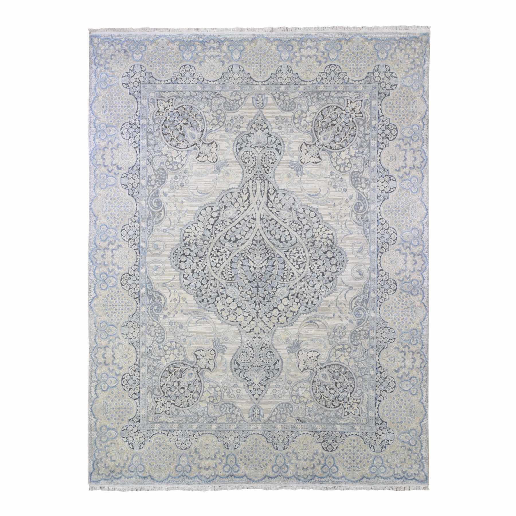 Transitional-Hand-Knotted-Rug-333580