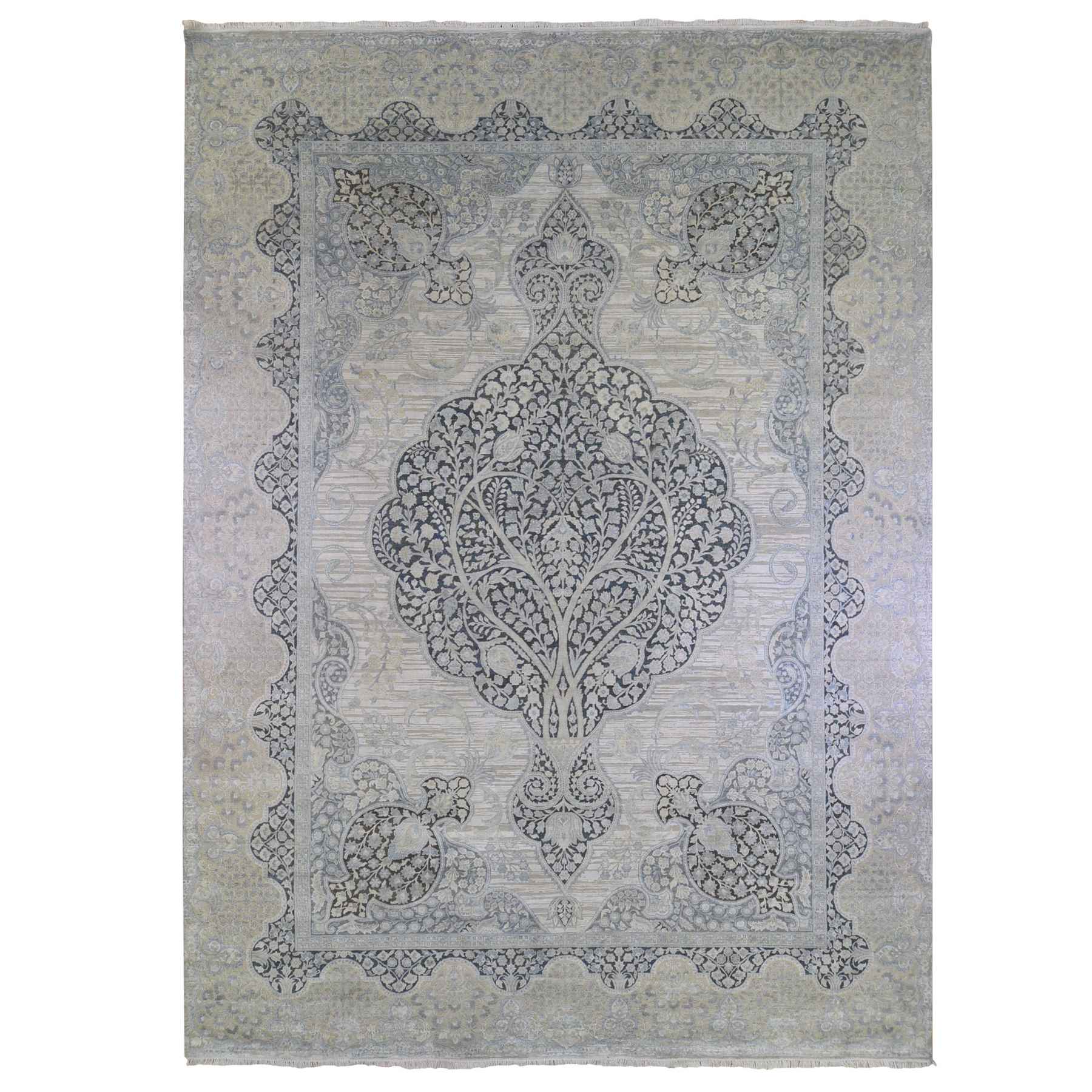 Transitional-Hand-Knotted-Rug-333675