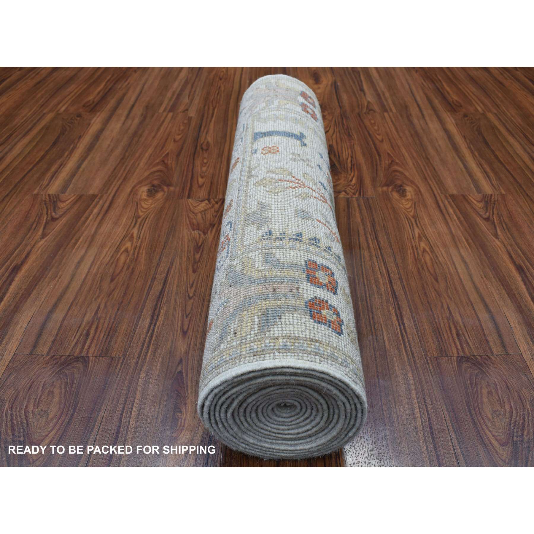 Oushak-And-Peshawar-Hand-Knotted-Rug-335125