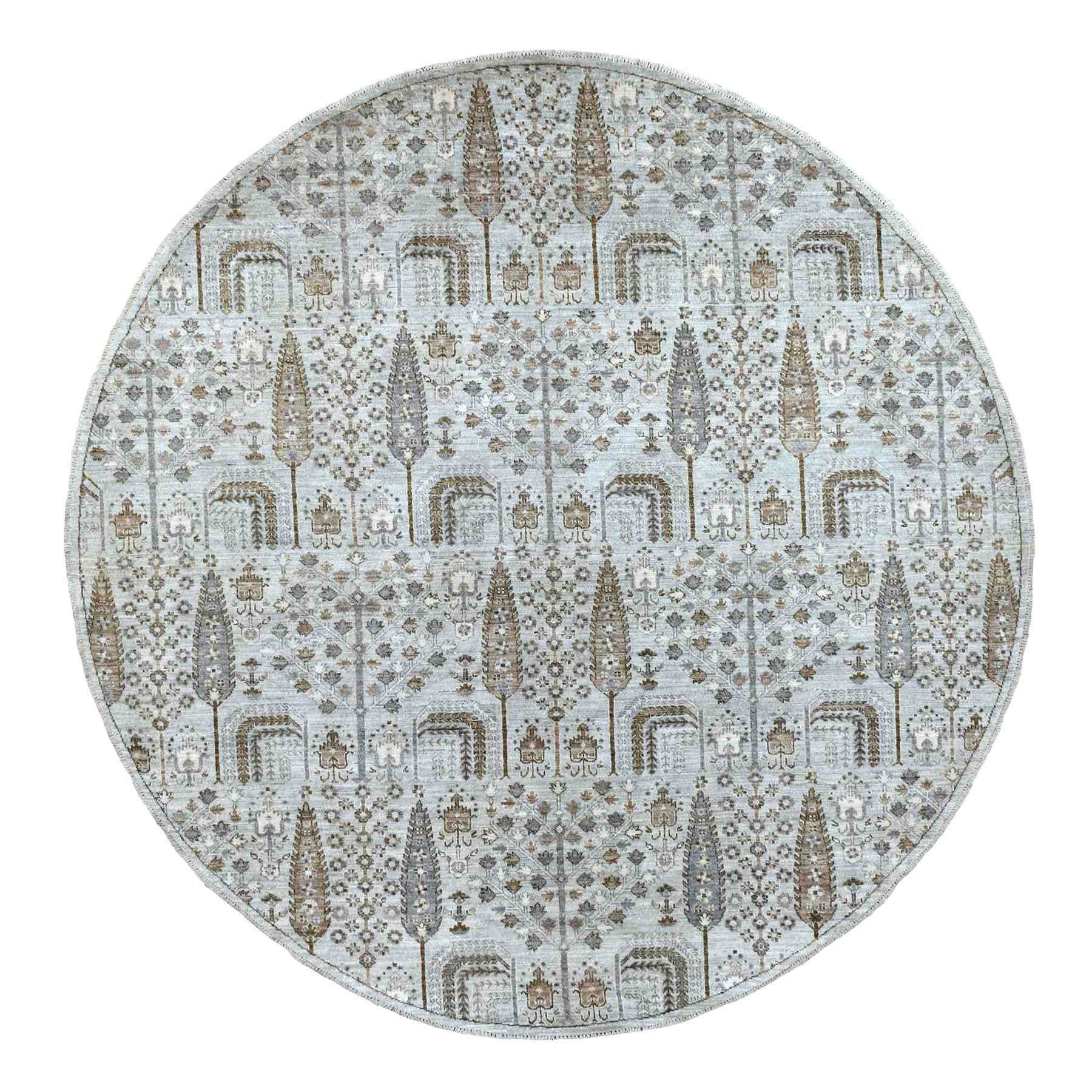 Oushak-And-Peshawar-Hand-Knotted-Rug-335815