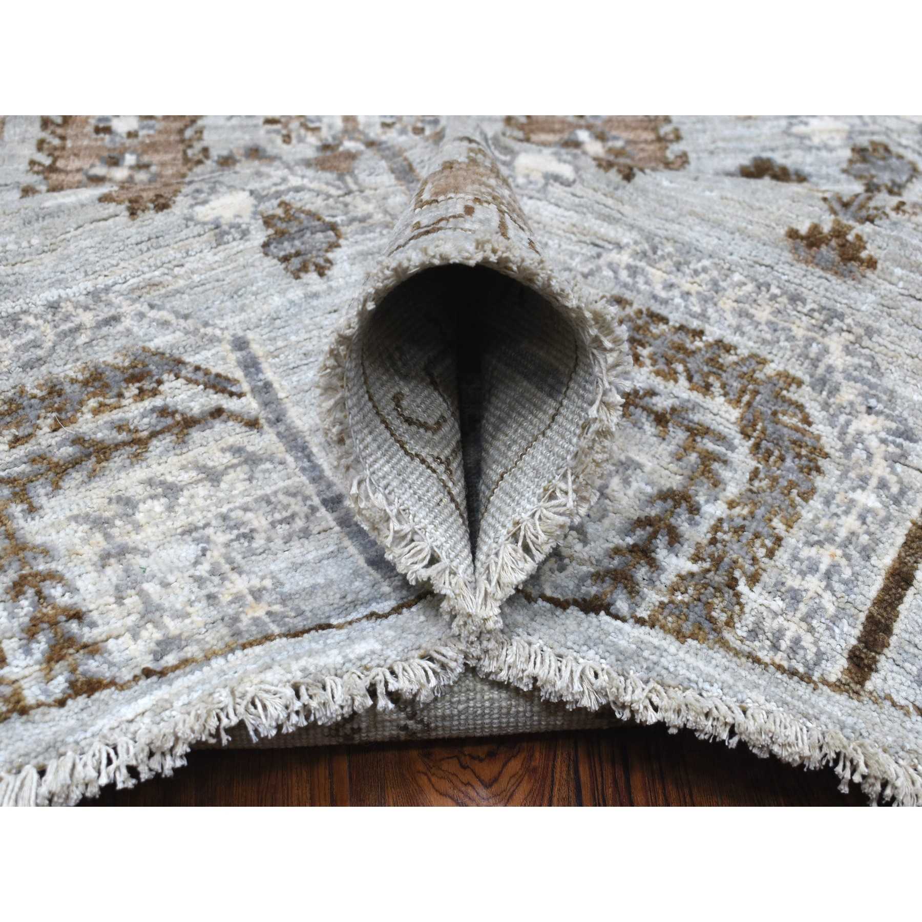 Oushak-And-Peshawar-Hand-Knotted-Rug-335815