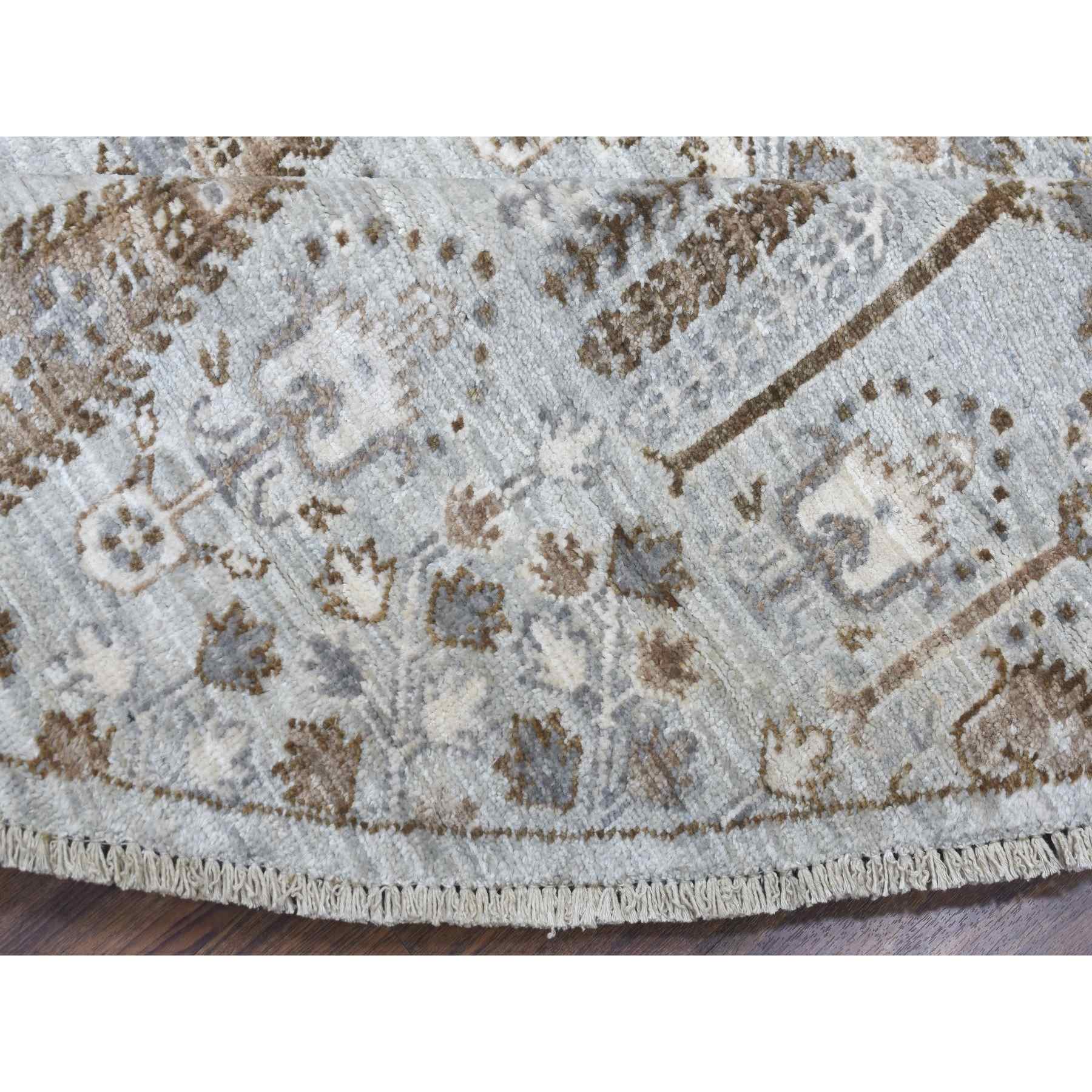 Oushak-And-Peshawar-Hand-Knotted-Rug-335815