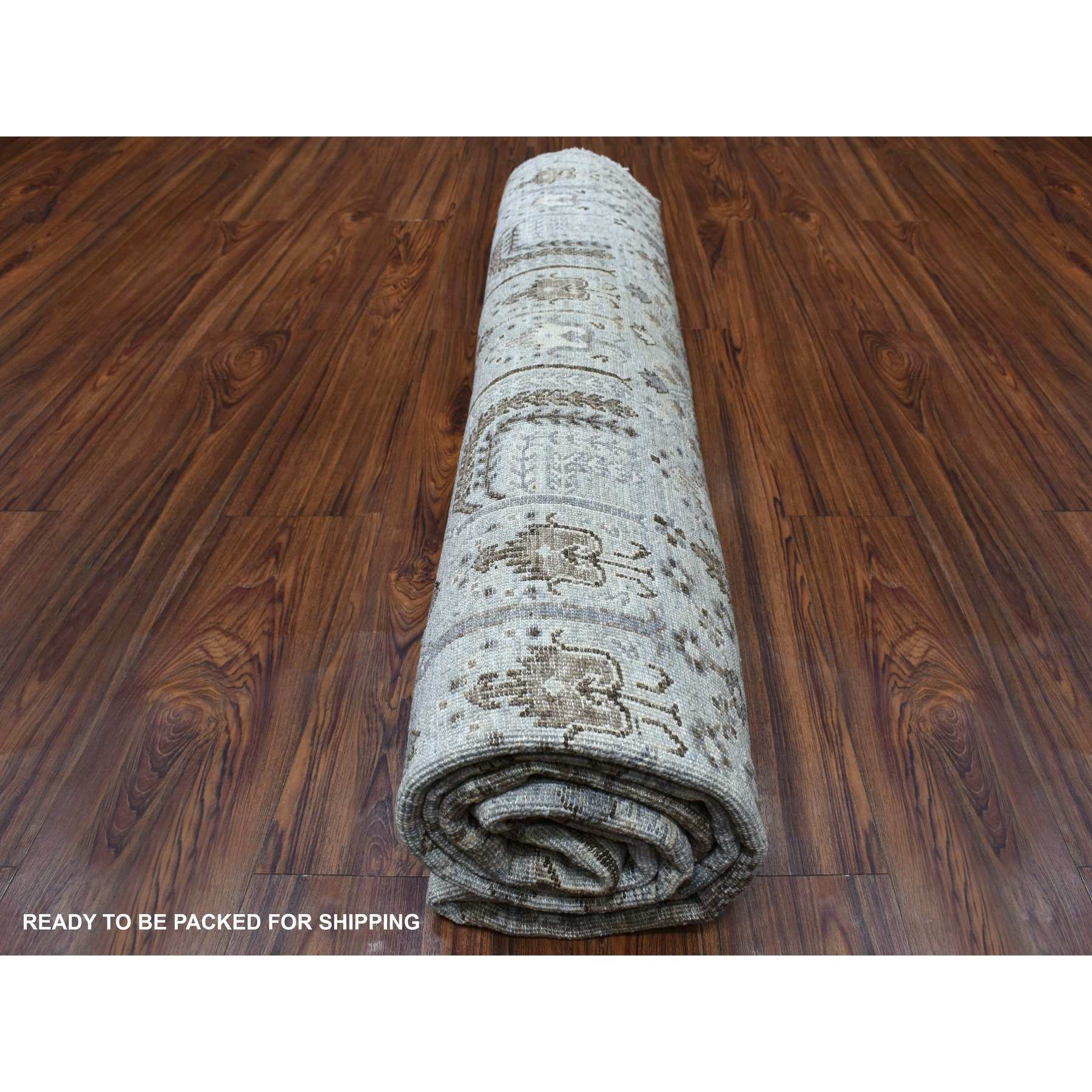 Oushak-And-Peshawar-Hand-Knotted-Rug-335815