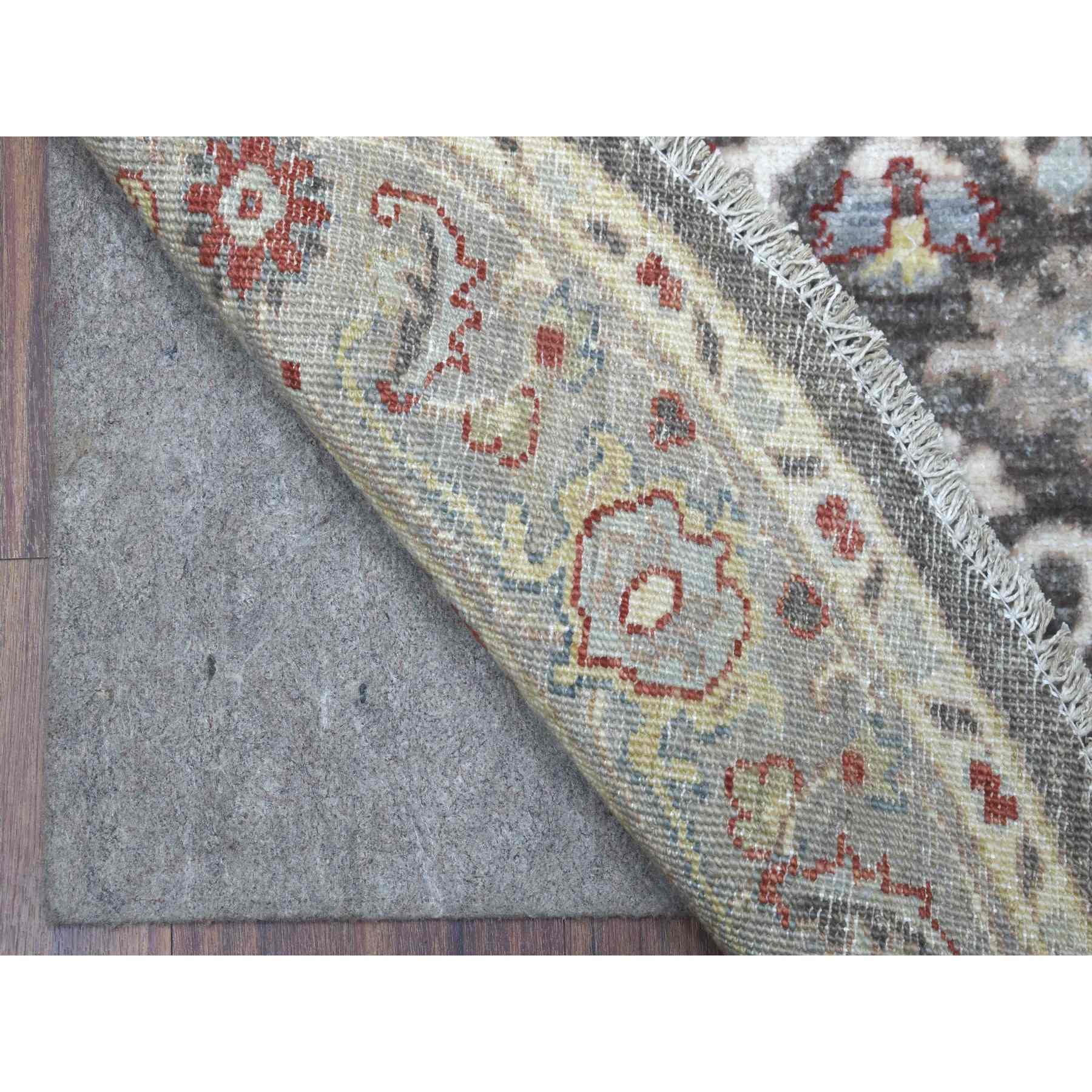 Oushak-And-Peshawar-Hand-Knotted-Rug-335860