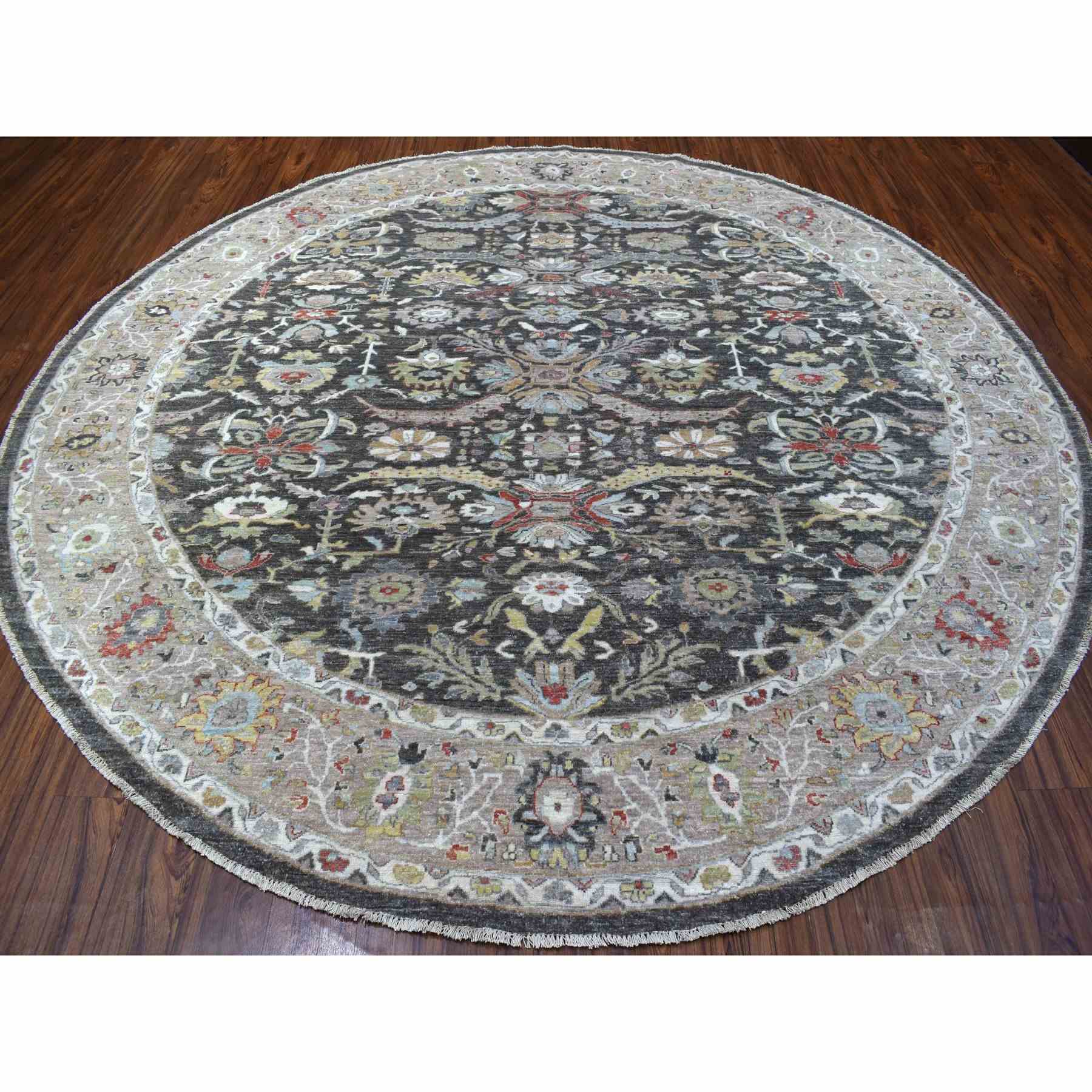 Oushak-And-Peshawar-Hand-Knotted-Rug-335915