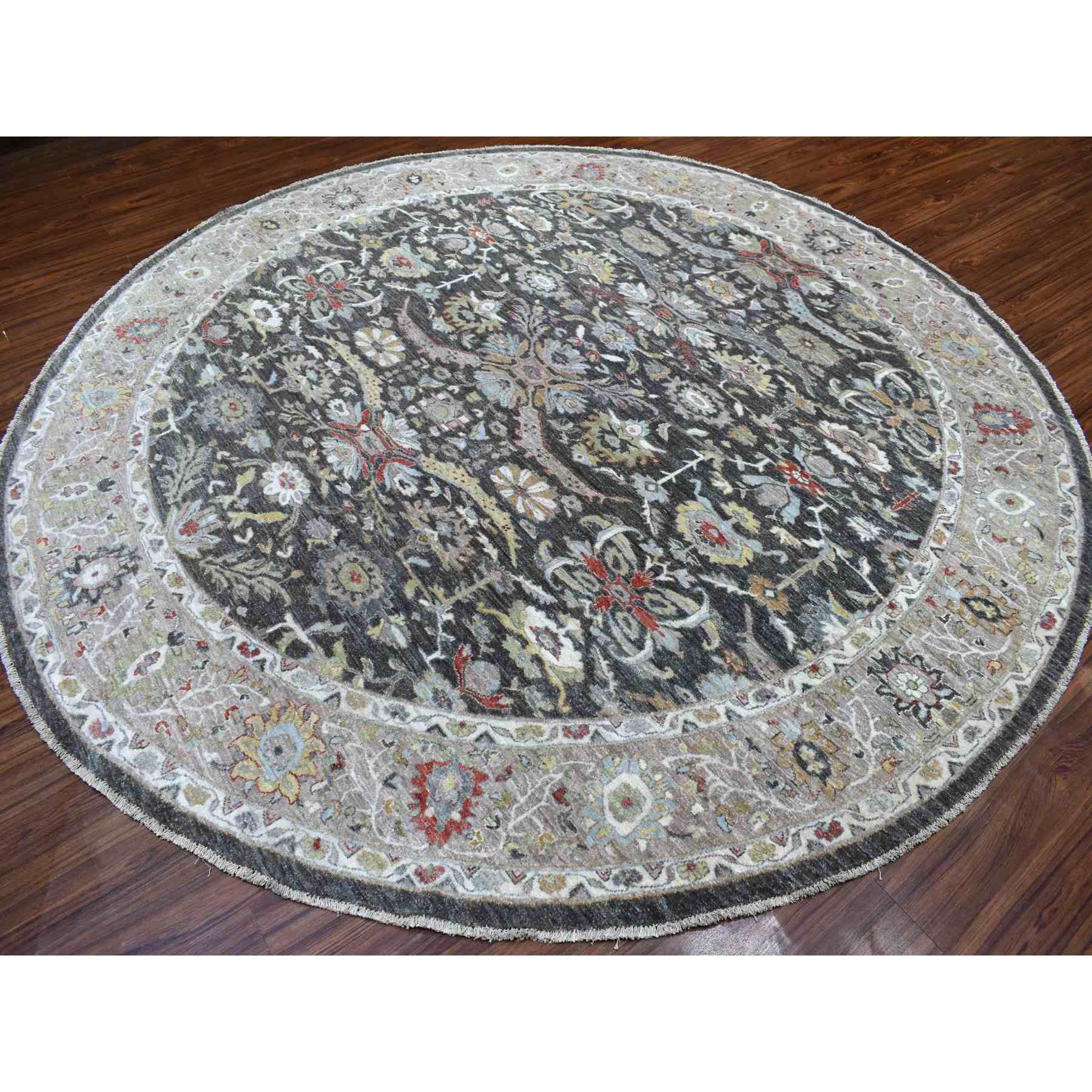 Oushak-And-Peshawar-Hand-Knotted-Rug-335915