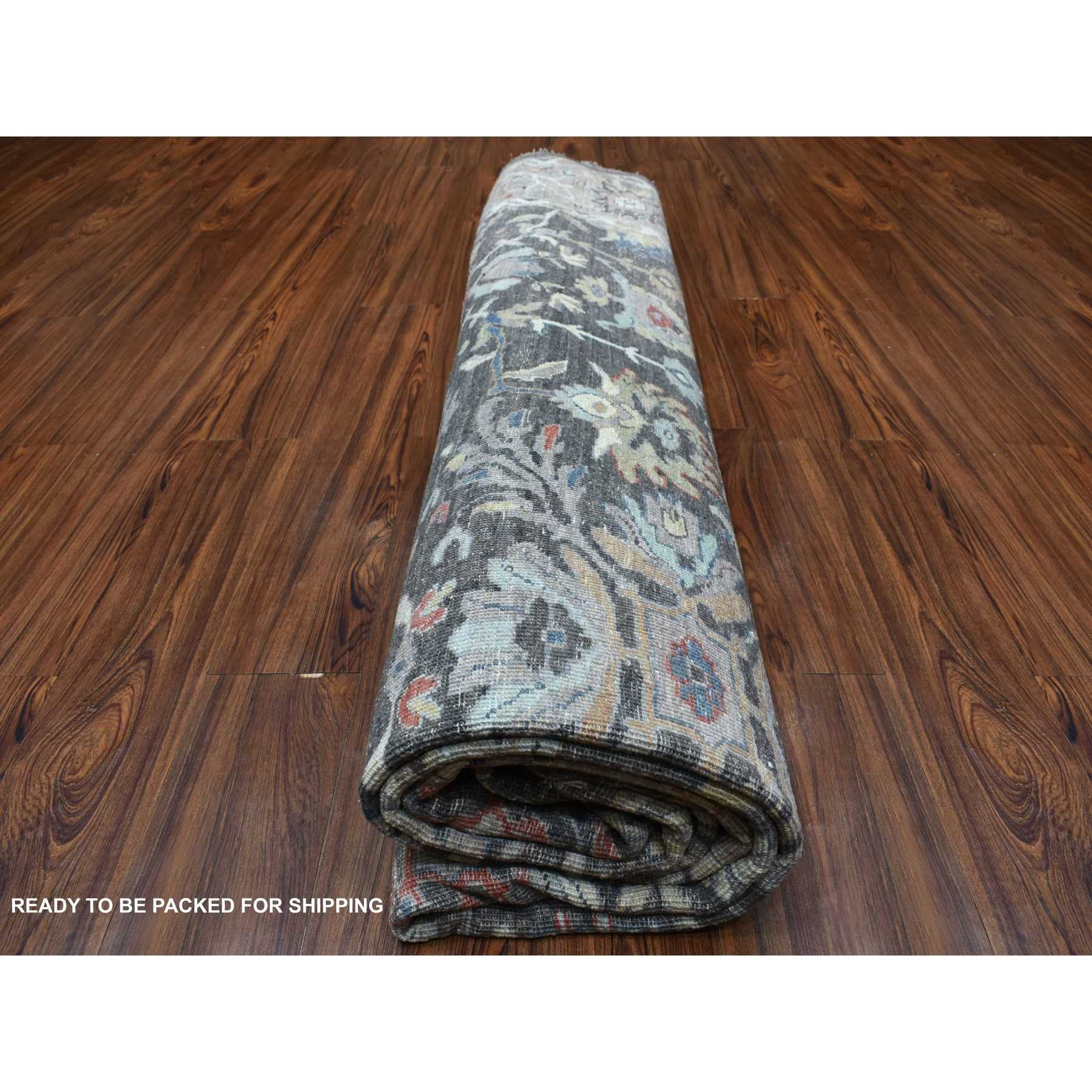 Oushak-And-Peshawar-Hand-Knotted-Rug-335915