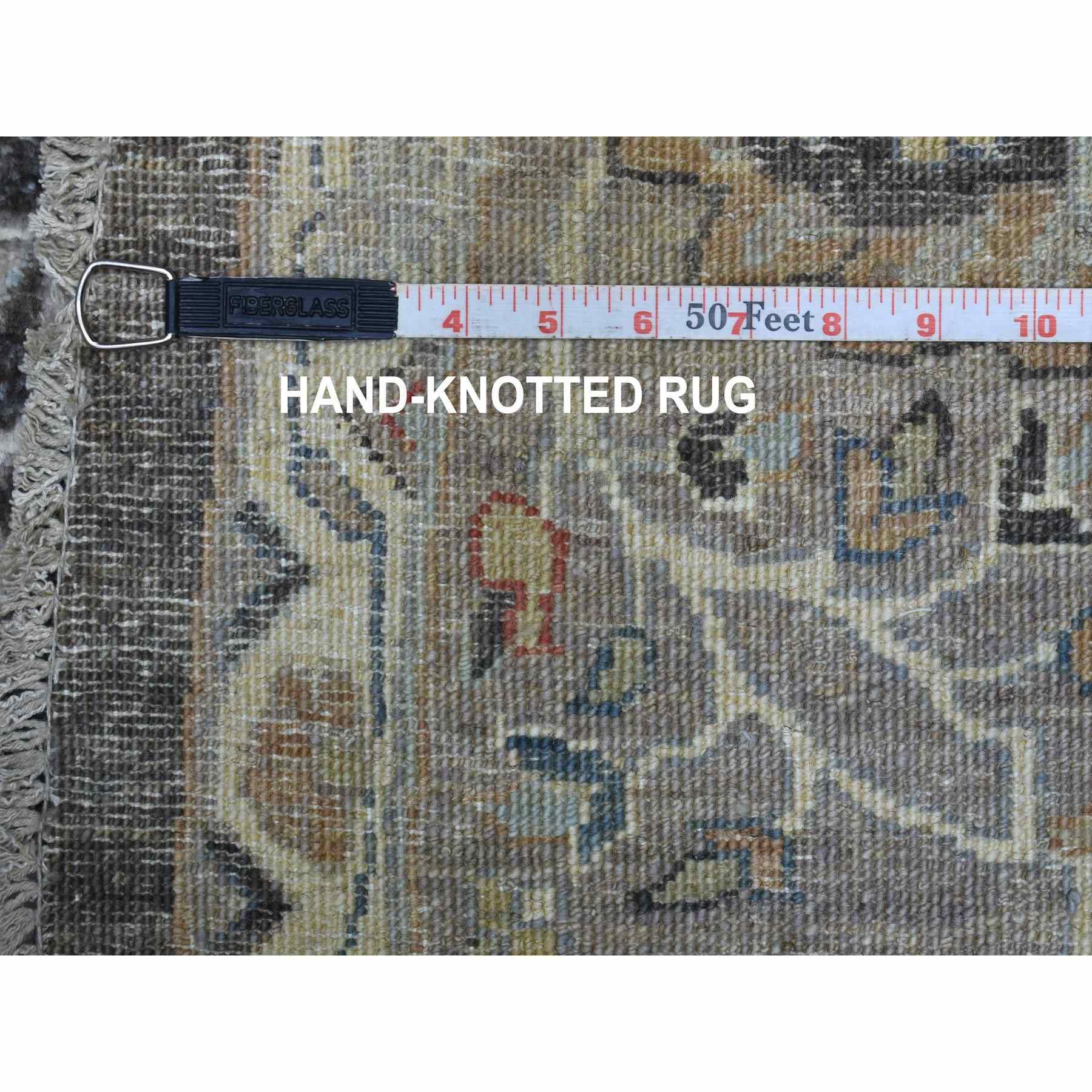 Oushak-And-Peshawar-Hand-Knotted-Rug-335915
