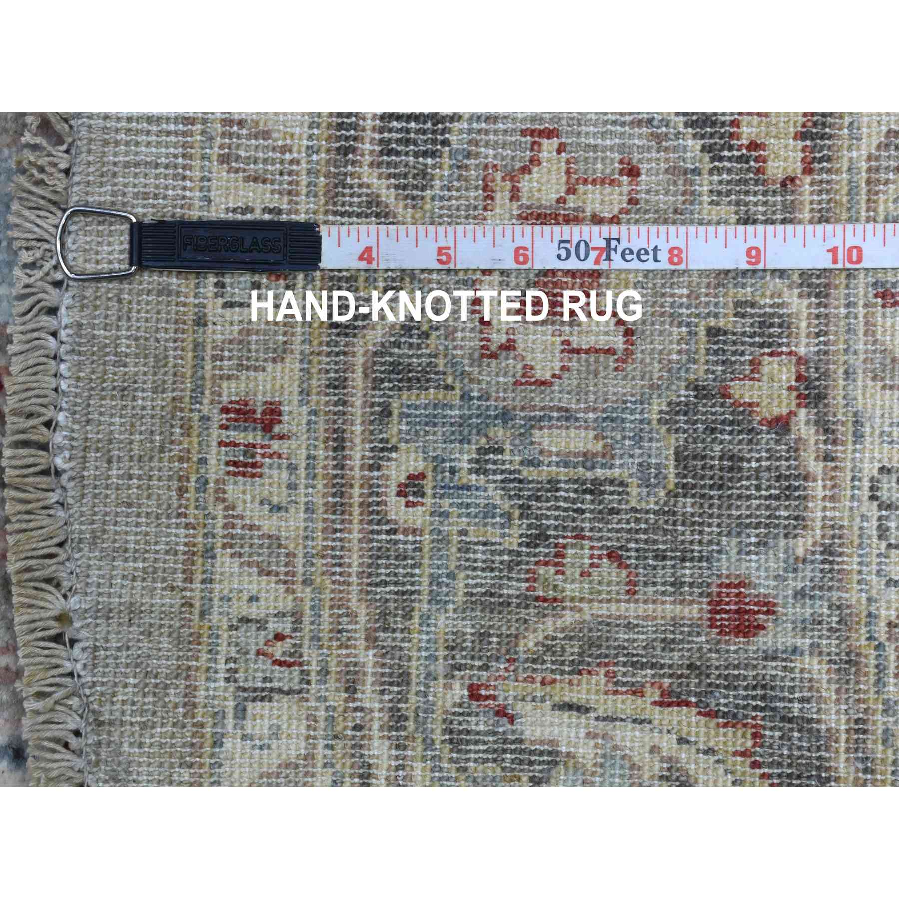 Oushak-And-Peshawar-Hand-Knotted-Rug-335945