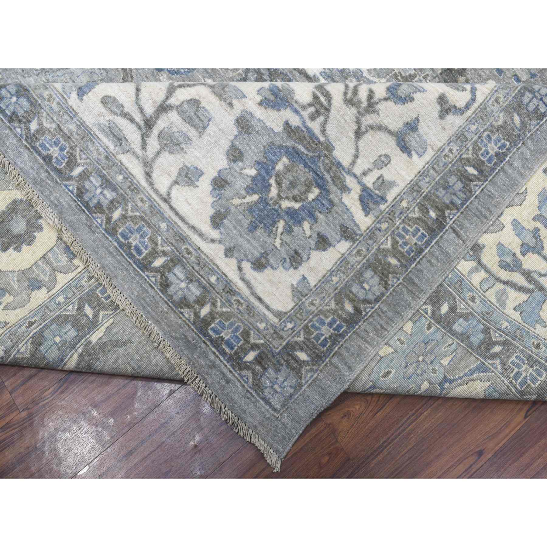 Oushak-And-Peshawar-Hand-Knotted-Rug-336915