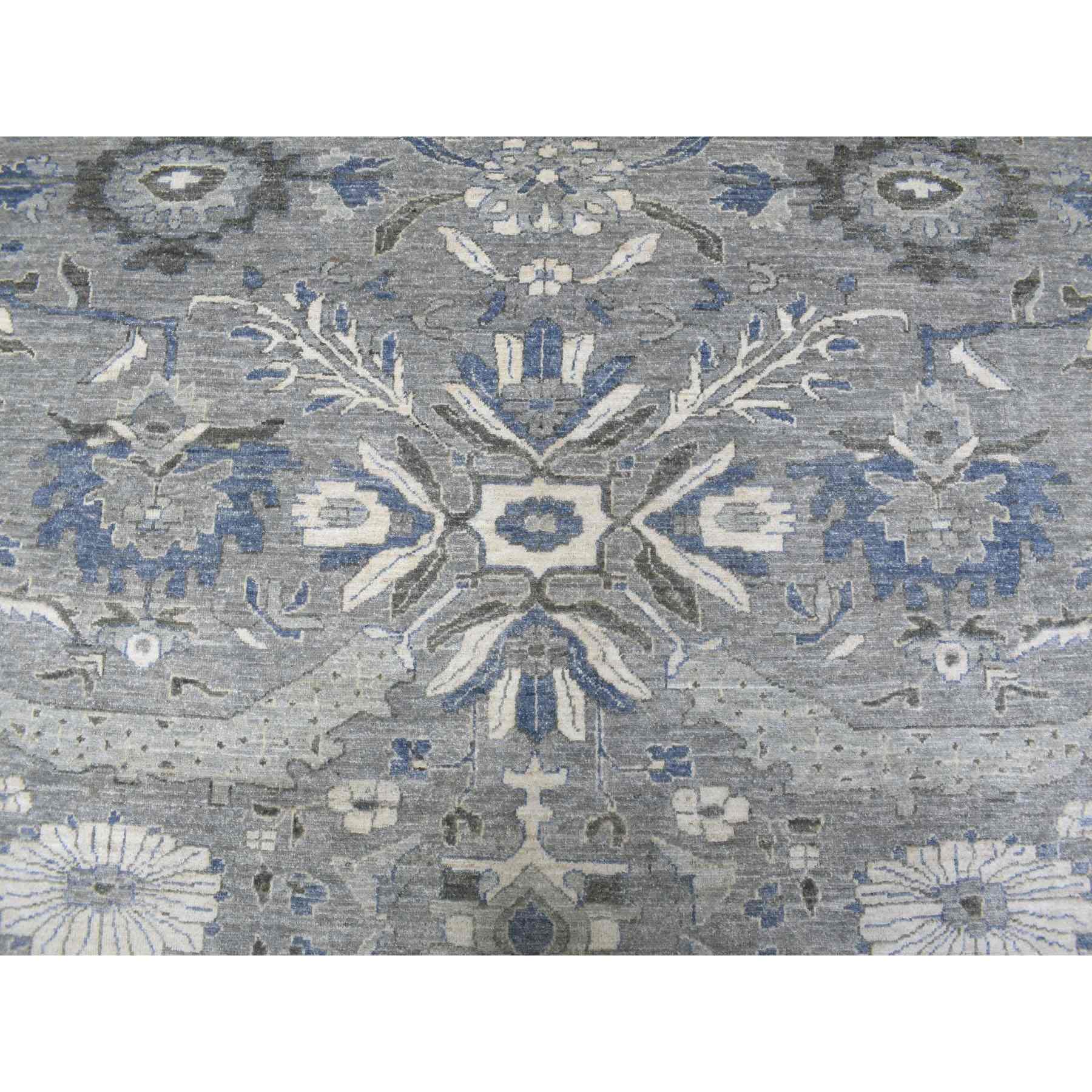 Oushak-And-Peshawar-Hand-Knotted-Rug-336915