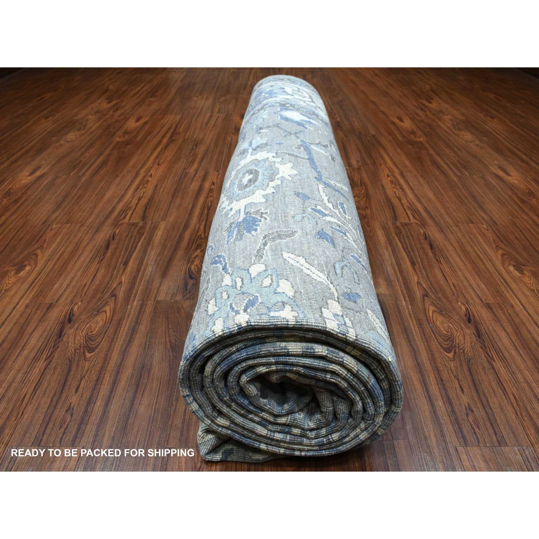 Oushak-And-Peshawar-Hand-Knotted-Rug-336915