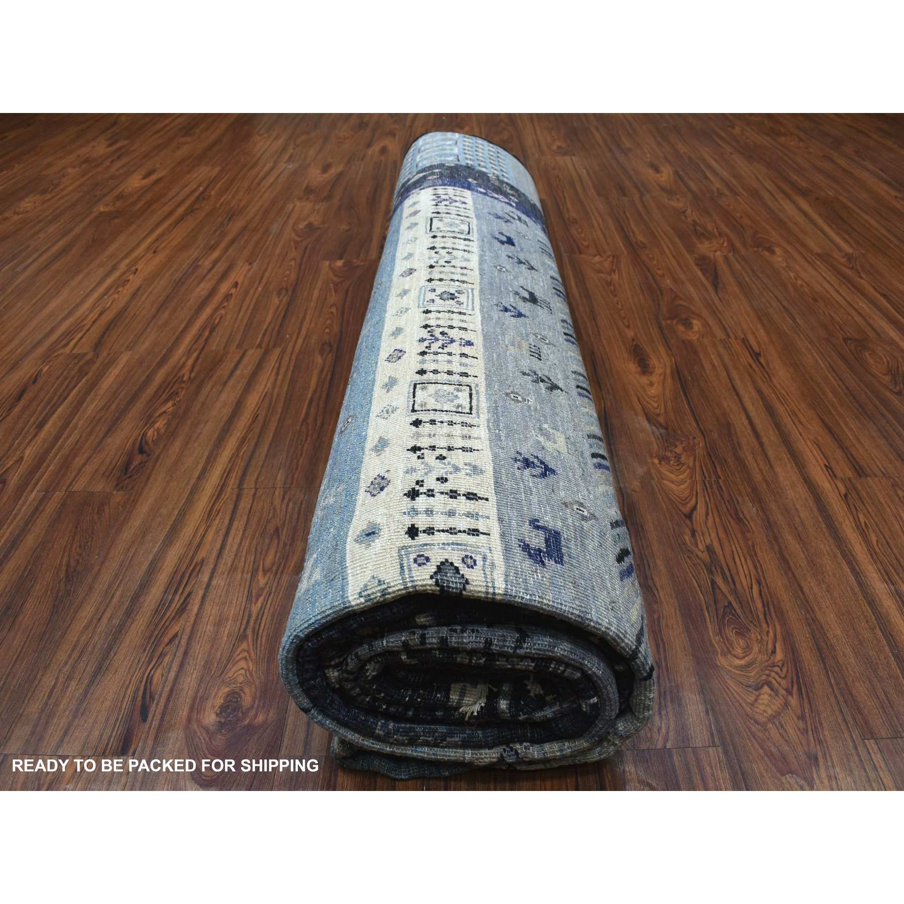 Tribal-Geometric-Hand-Knotted-Rug-336980
