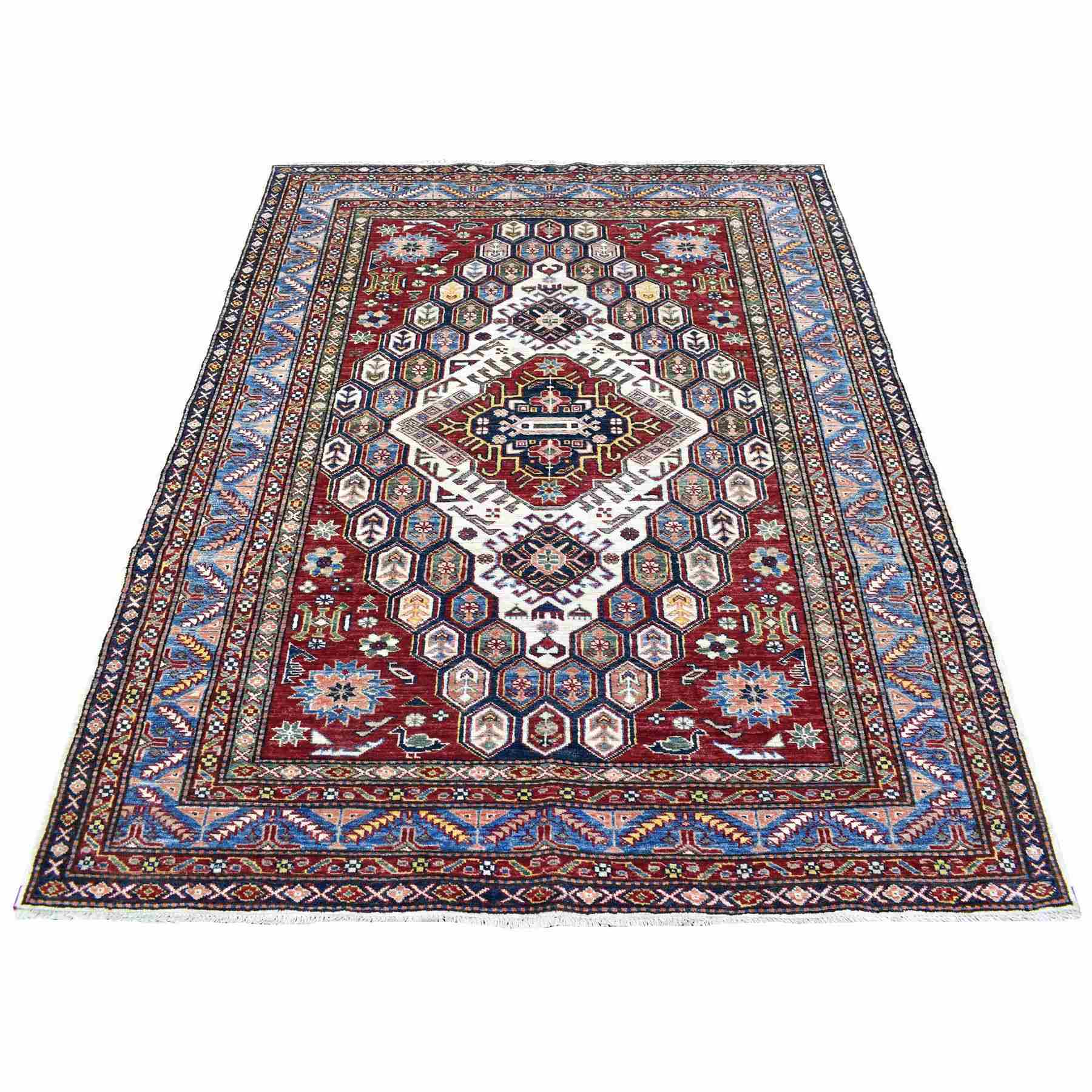 Kazak-Hand-Knotted-Rug-338140