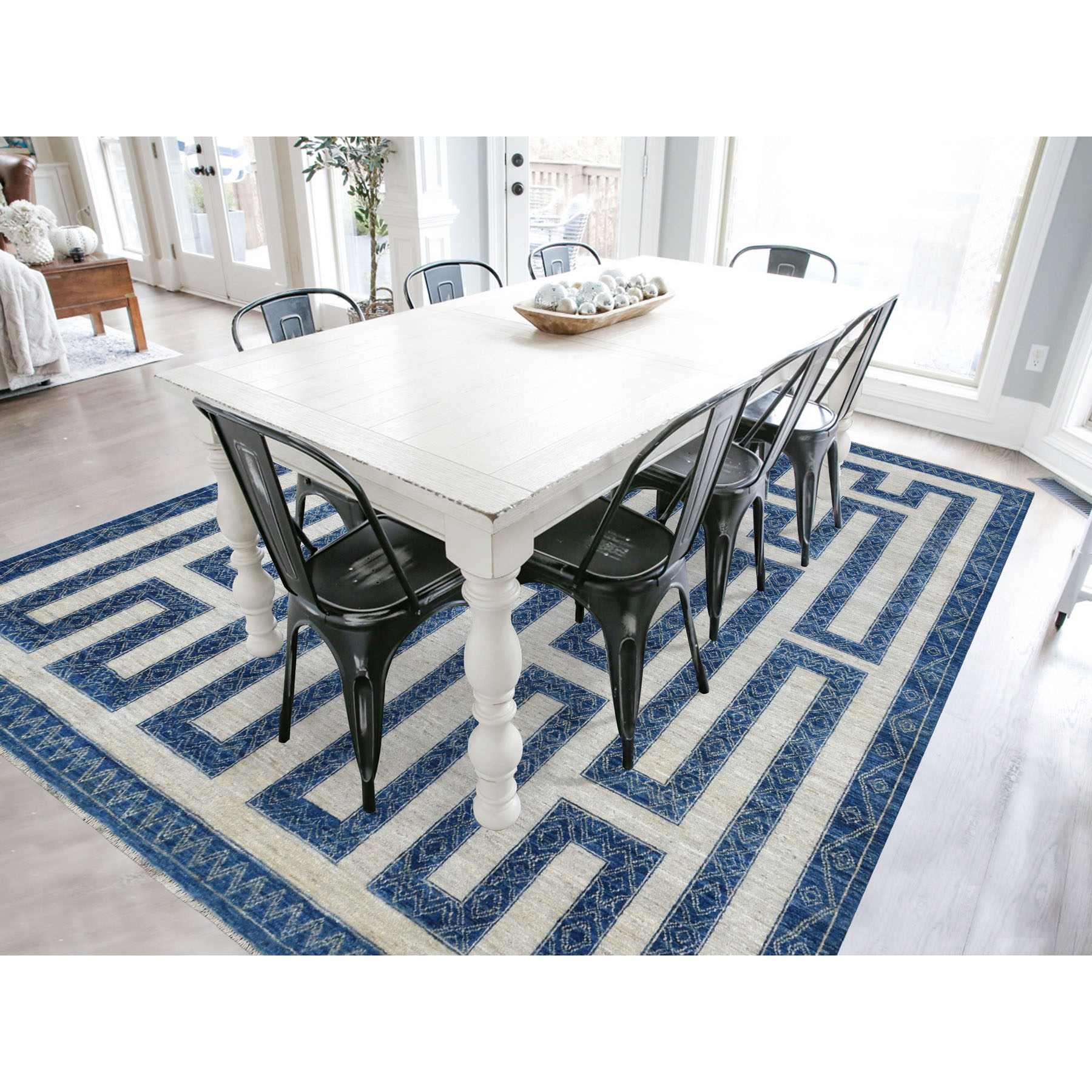 Oushak-And-Peshawar-Hand-Knotted-Rug-337815