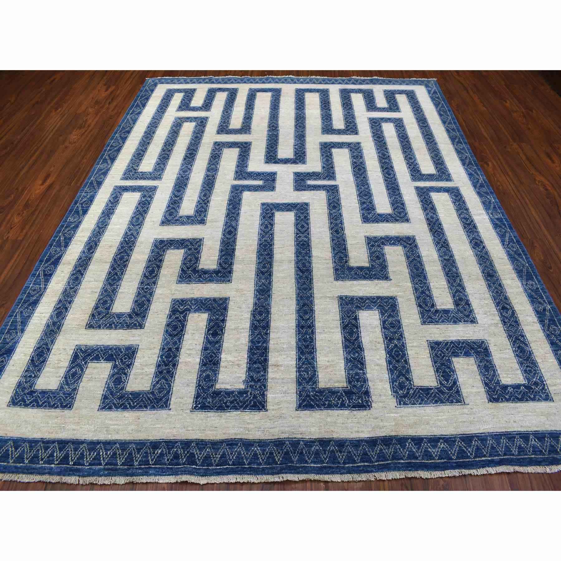 Oushak-And-Peshawar-Hand-Knotted-Rug-337815