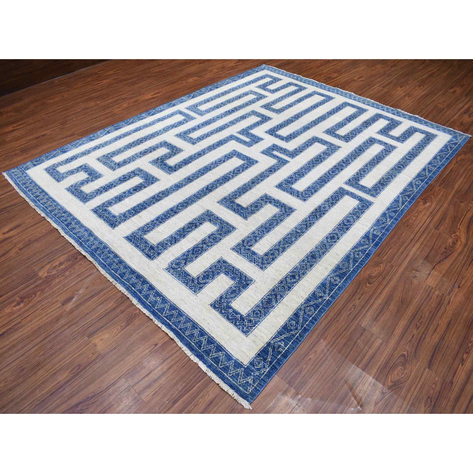 Oushak-And-Peshawar-Hand-Knotted-Rug-337815