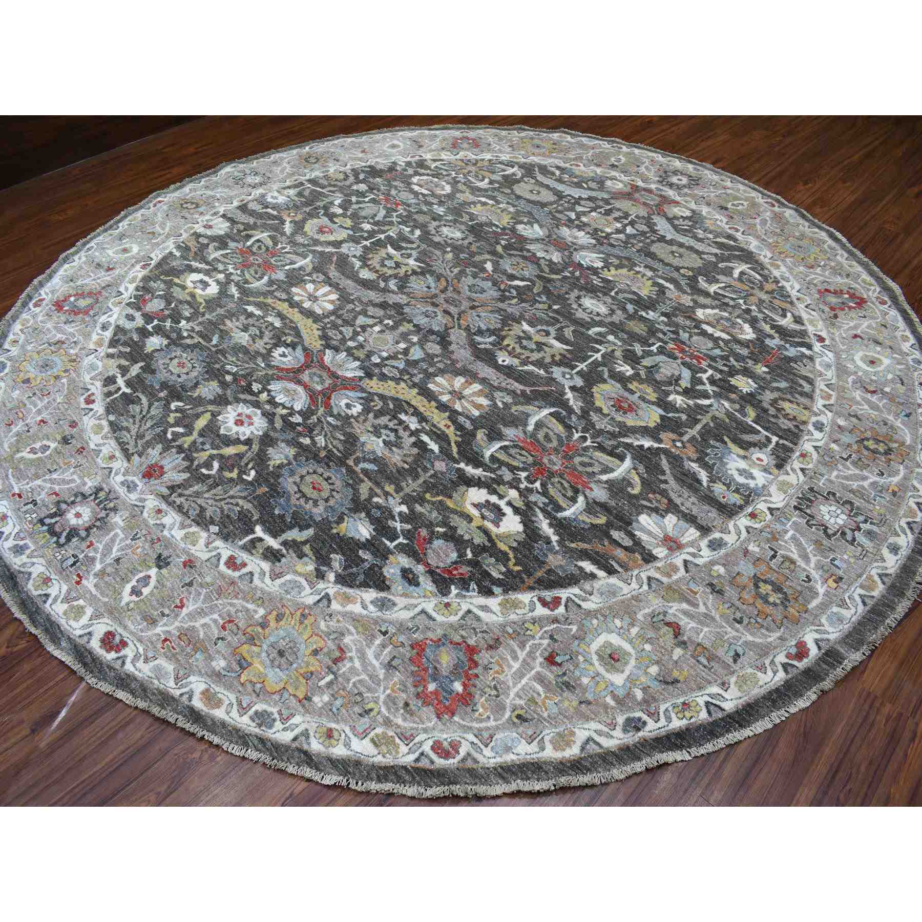 Oushak-And-Peshawar-Hand-Knotted-Rug-337825