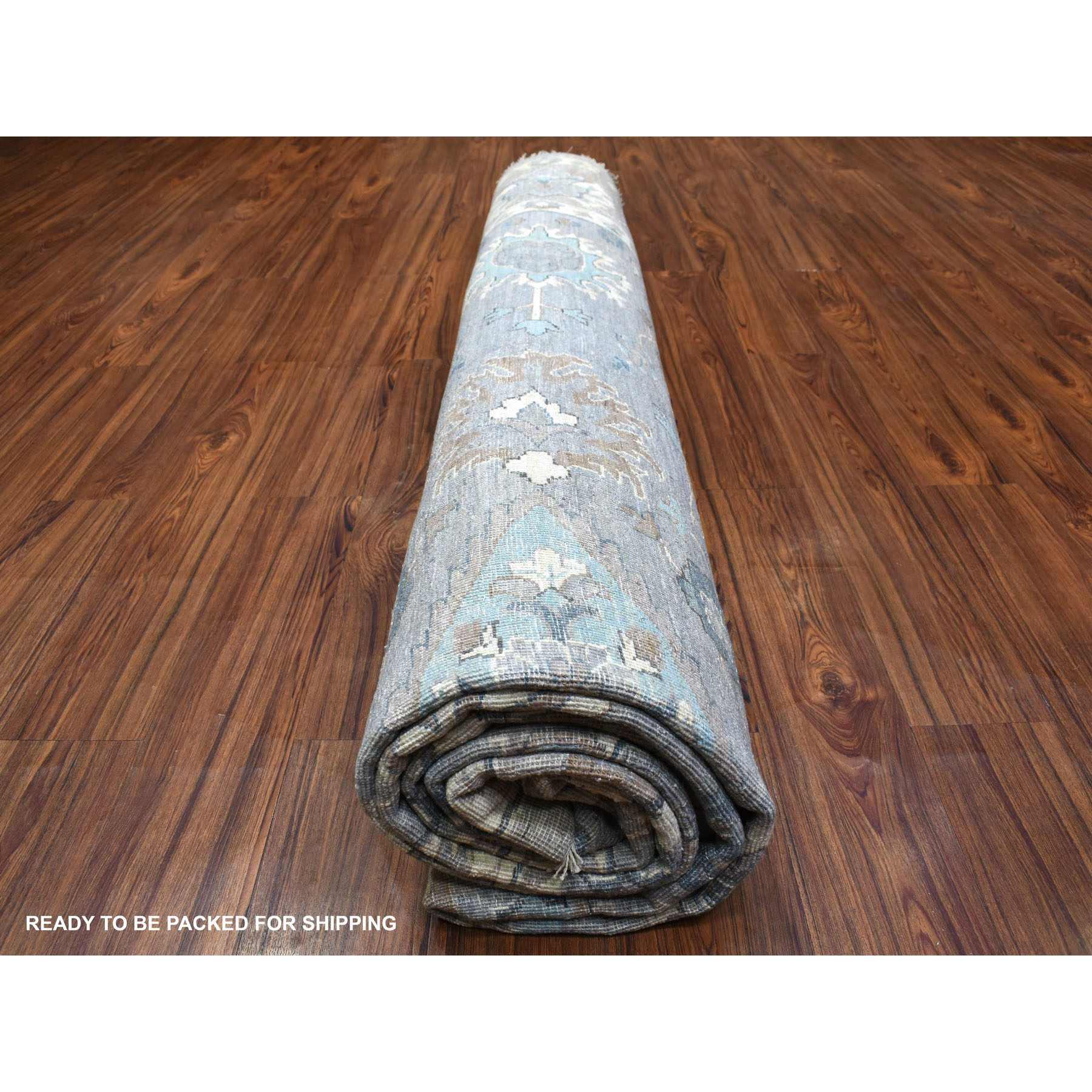Oushak-And-Peshawar-Hand-Knotted-Rug-337830