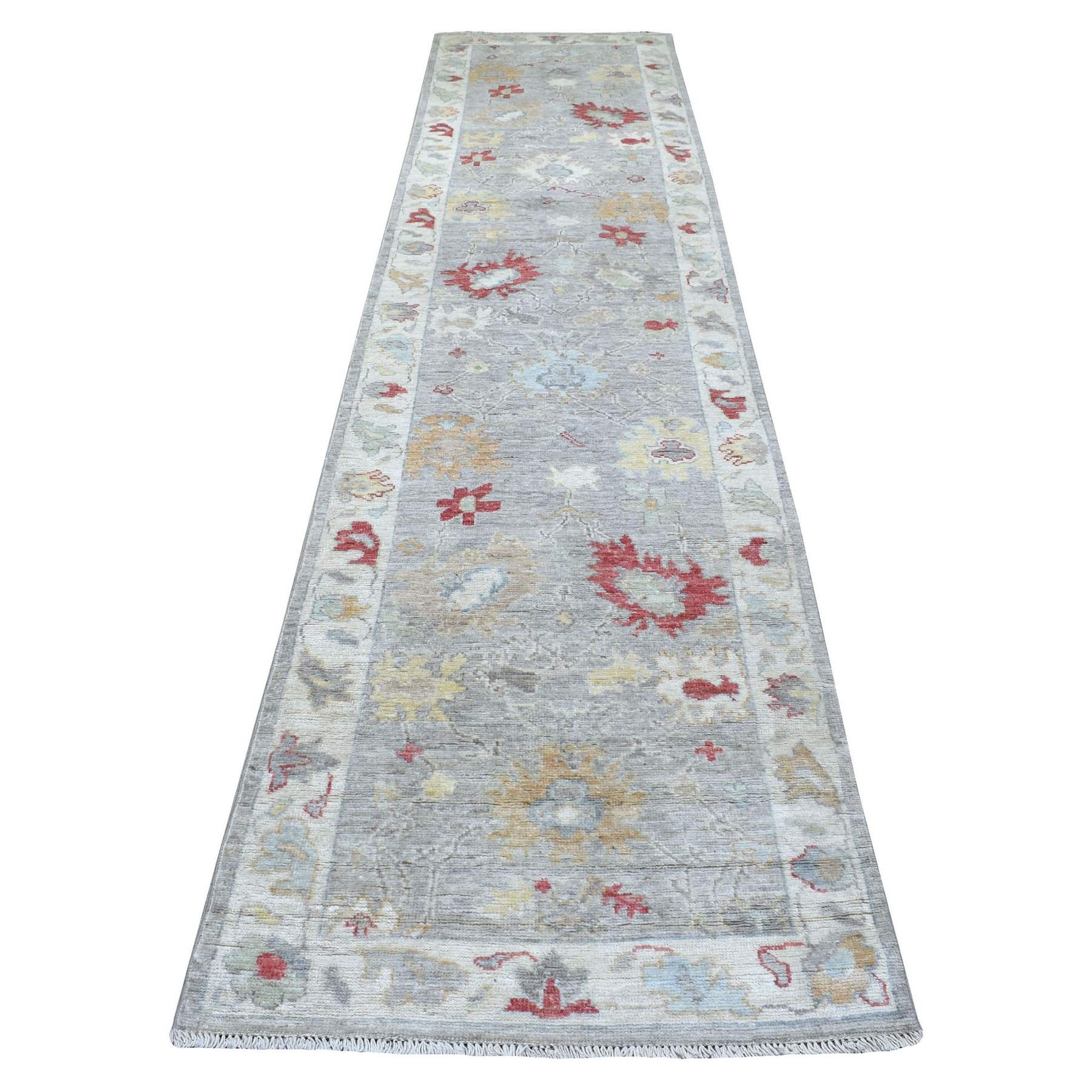 Oushak-And-Peshawar-Hand-Knotted-Rug-338545