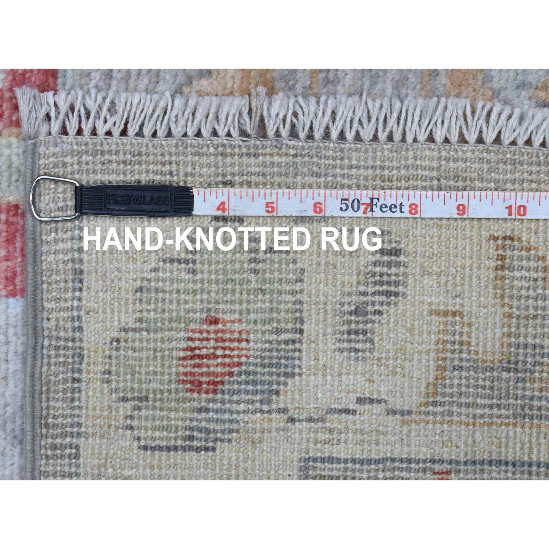 Oushak-And-Peshawar-Hand-Knotted-Rug-338545