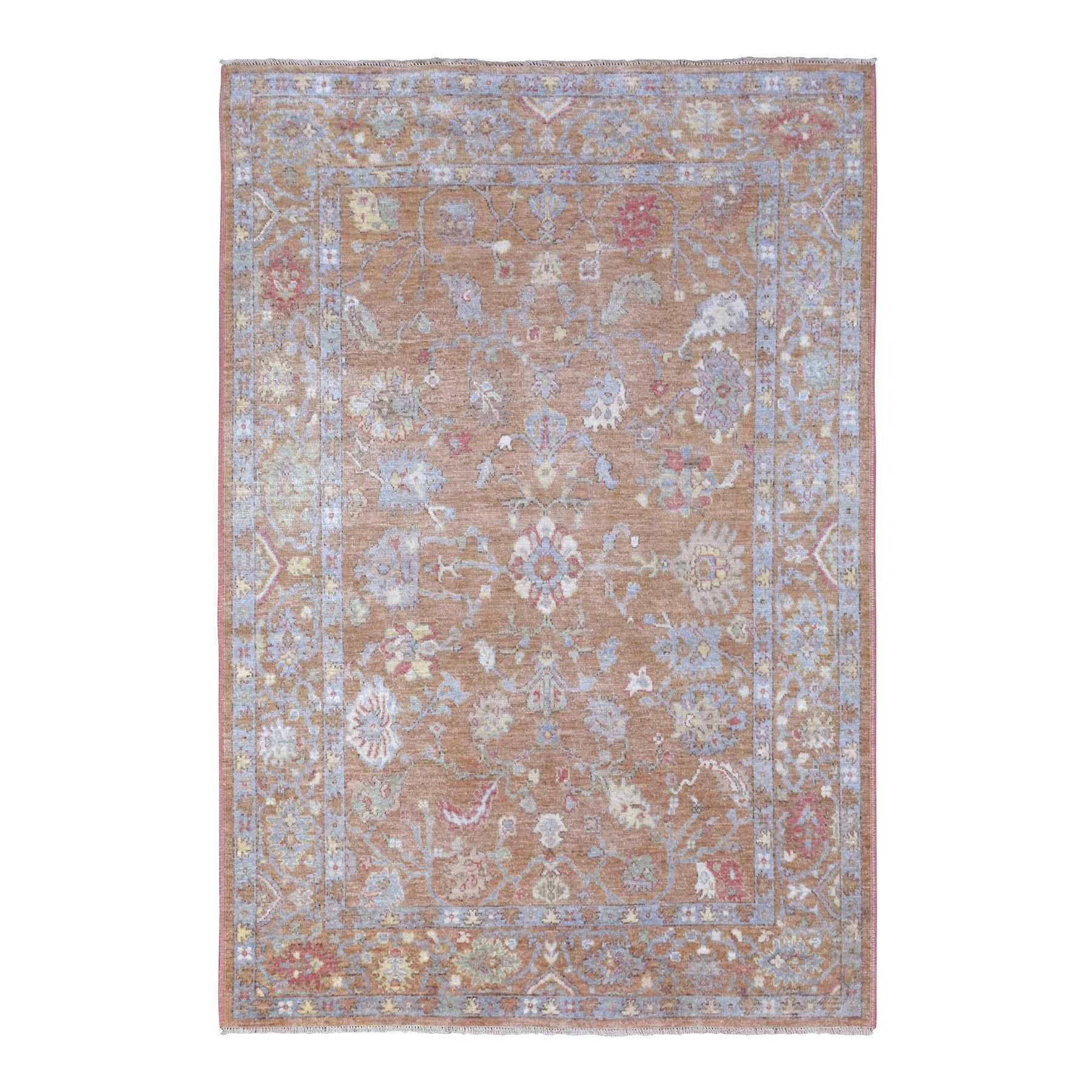 Oushak-And-Peshawar-Hand-Knotted-Rug-339735