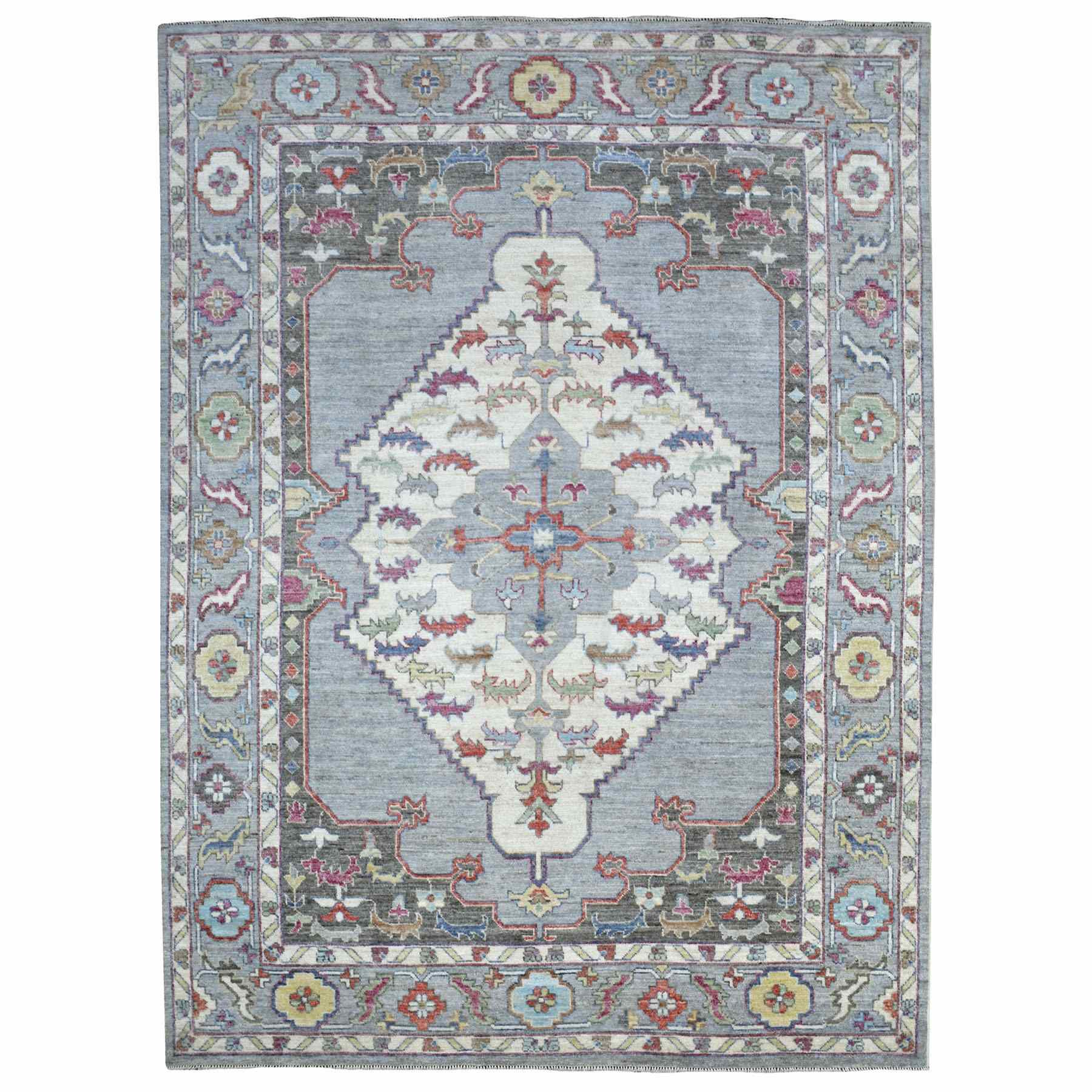Tribal-Geometric-Hand-Knotted-Rug-339495