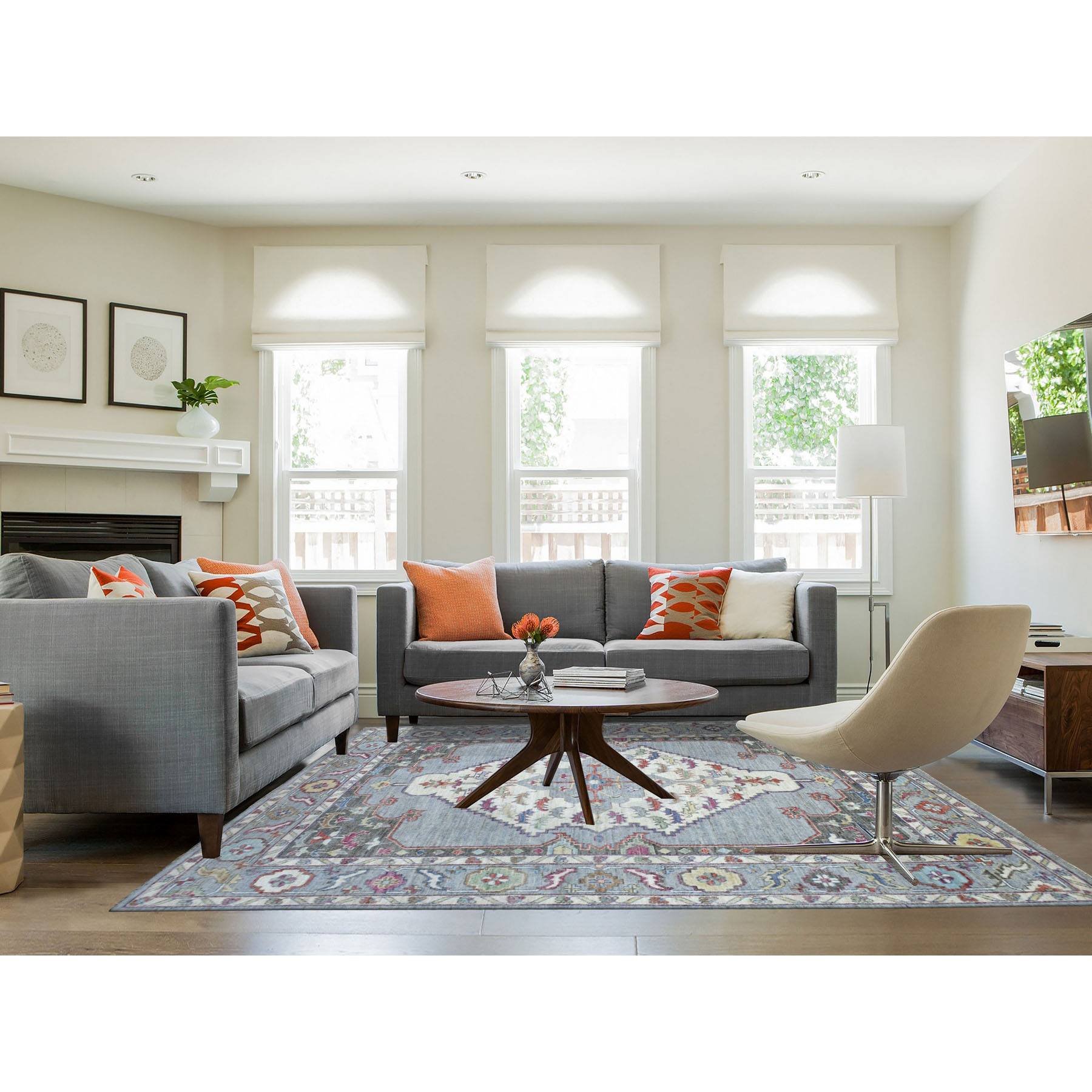 Tribal-Geometric-Hand-Knotted-Rug-339495