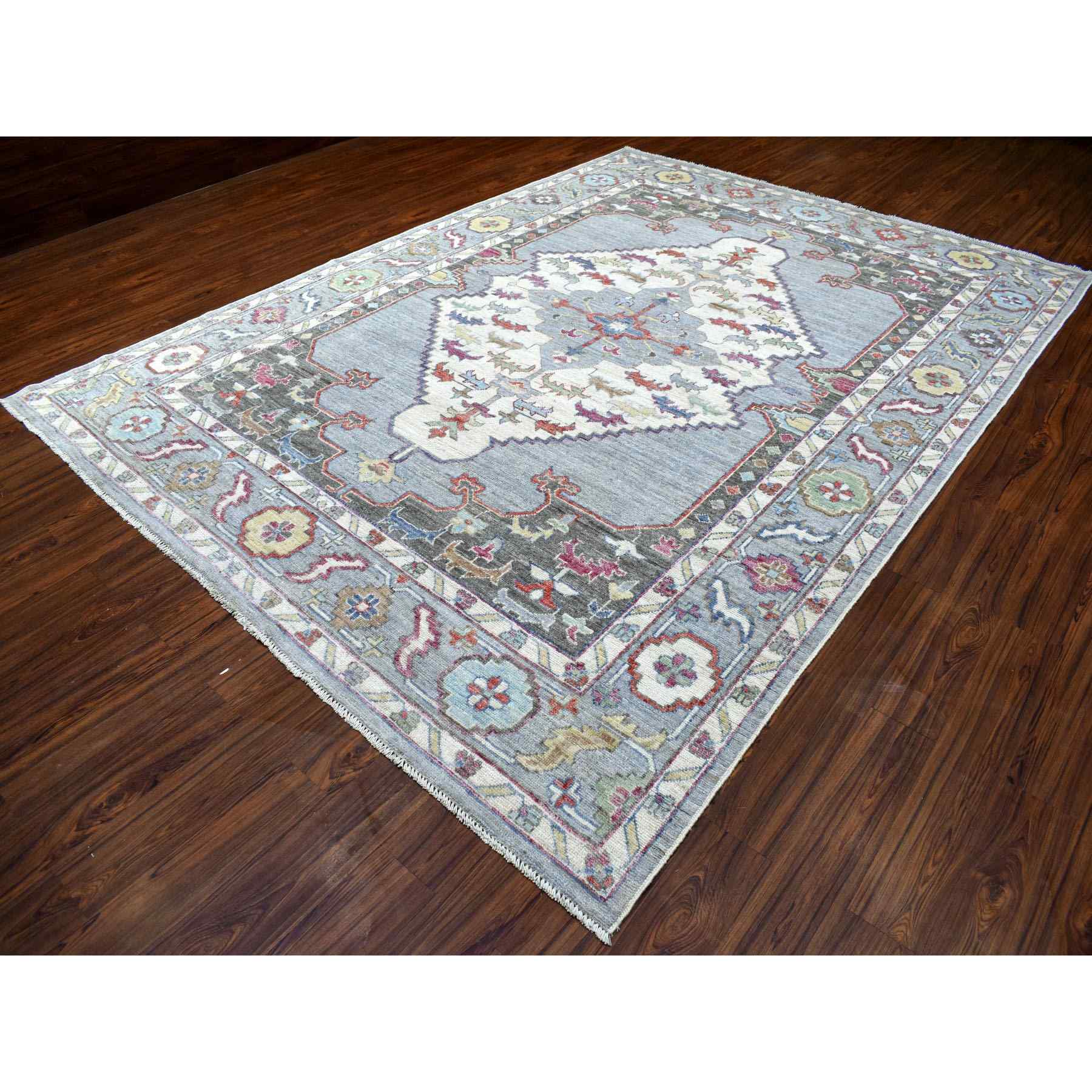 Tribal-Geometric-Hand-Knotted-Rug-339495