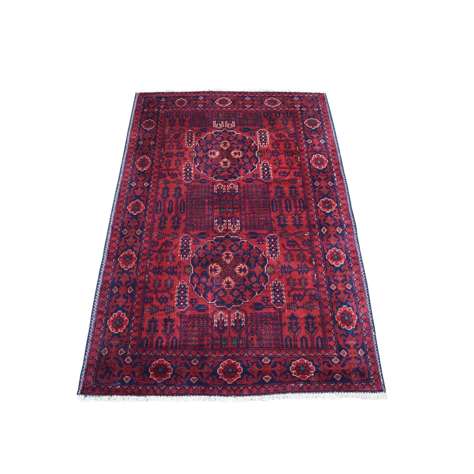 Tribal-Geometric-Hand-Knotted-Rug-339785