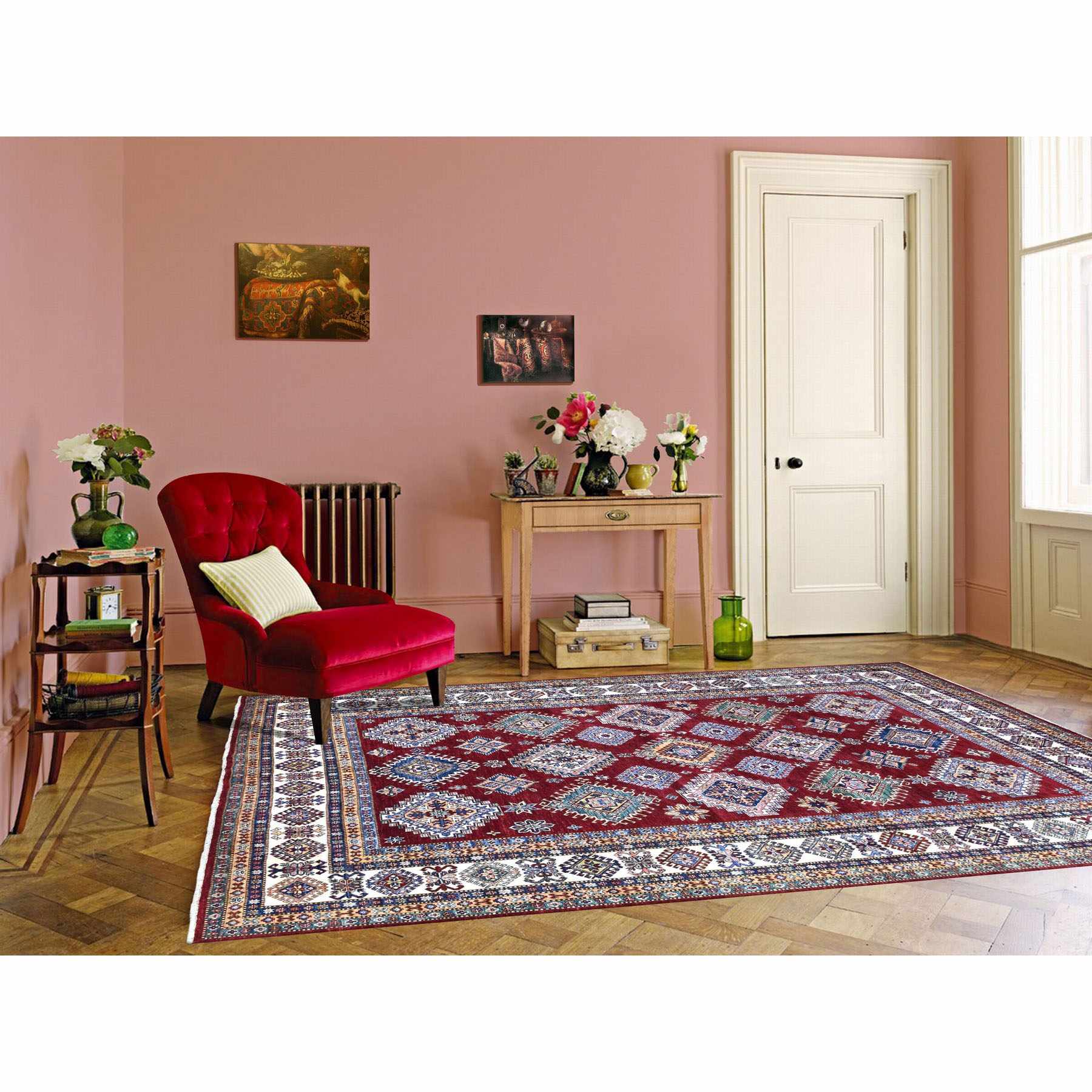 Kazak-Hand-Knotted-Rug-340290