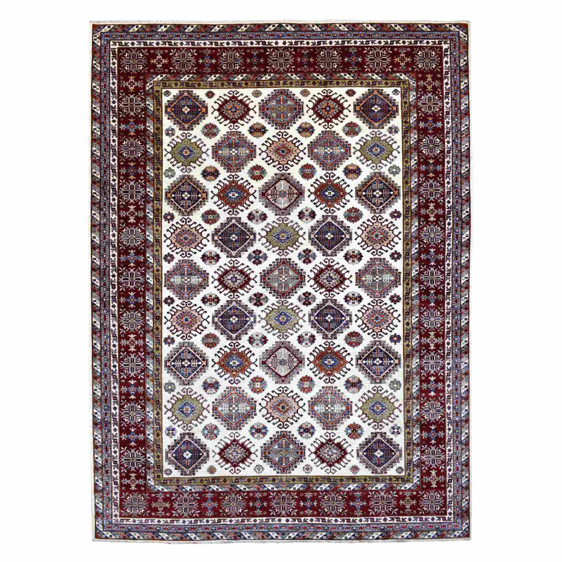 Kazak-Hand-Knotted-Rug-341120