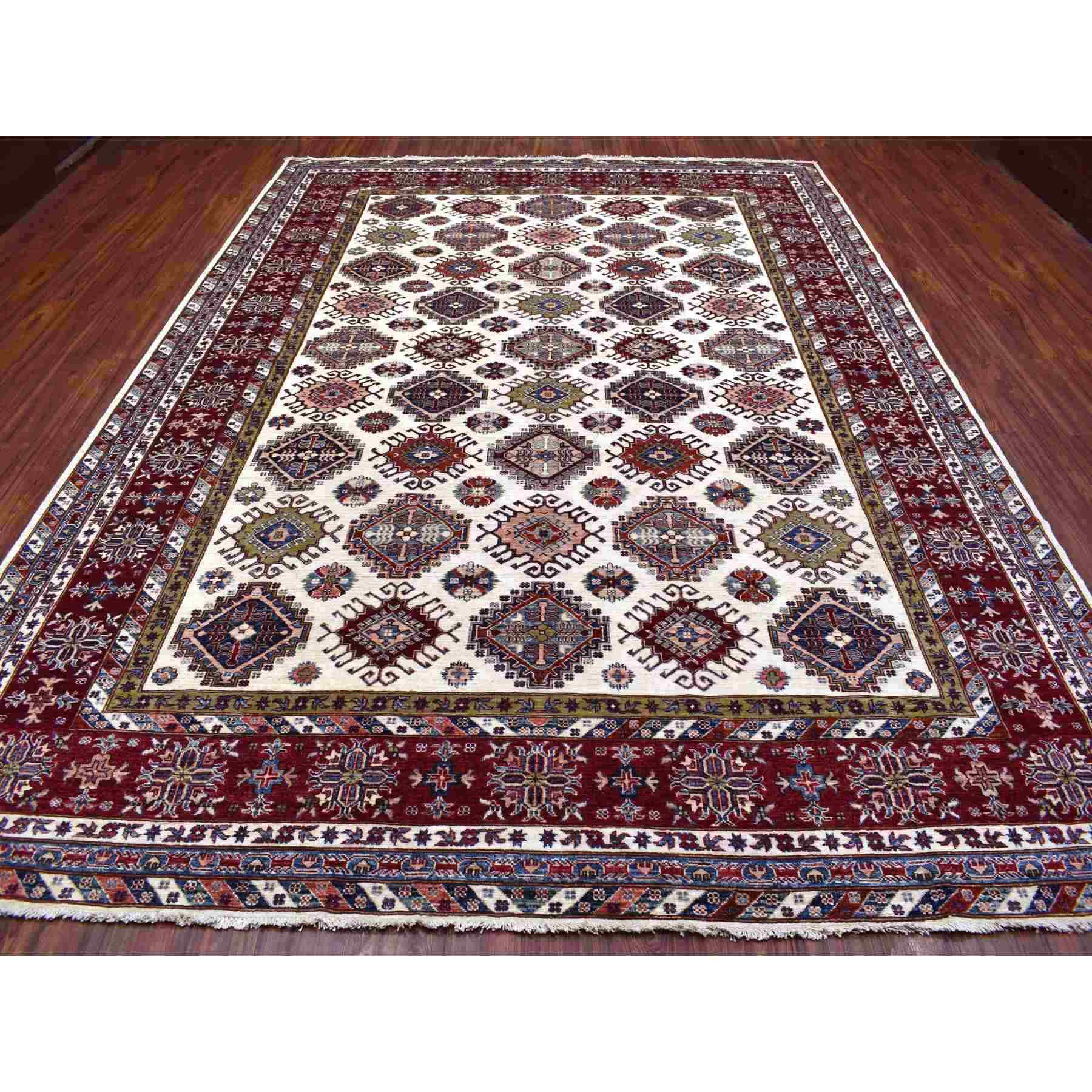 Kazak-Hand-Knotted-Rug-341120