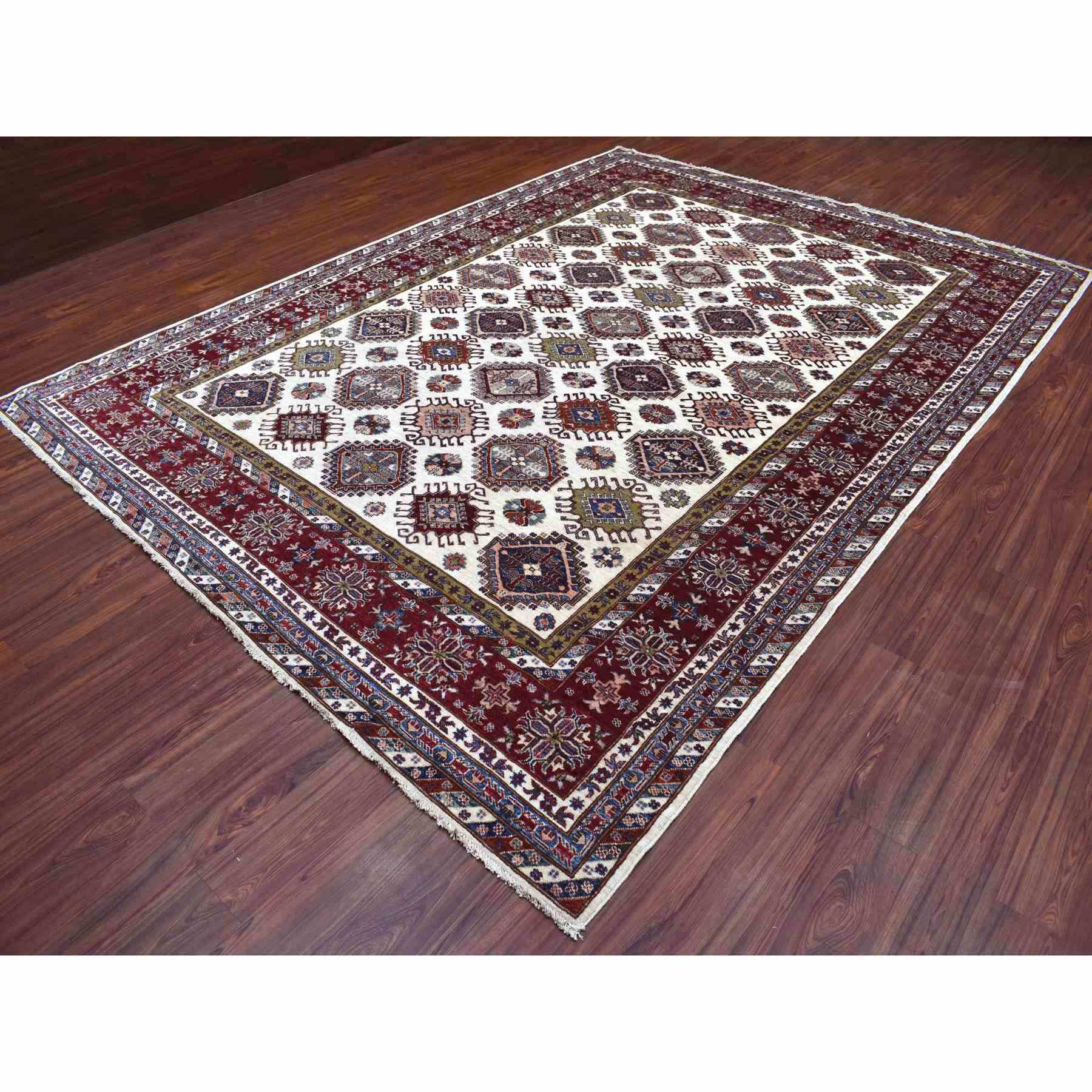 Kazak-Hand-Knotted-Rug-341120