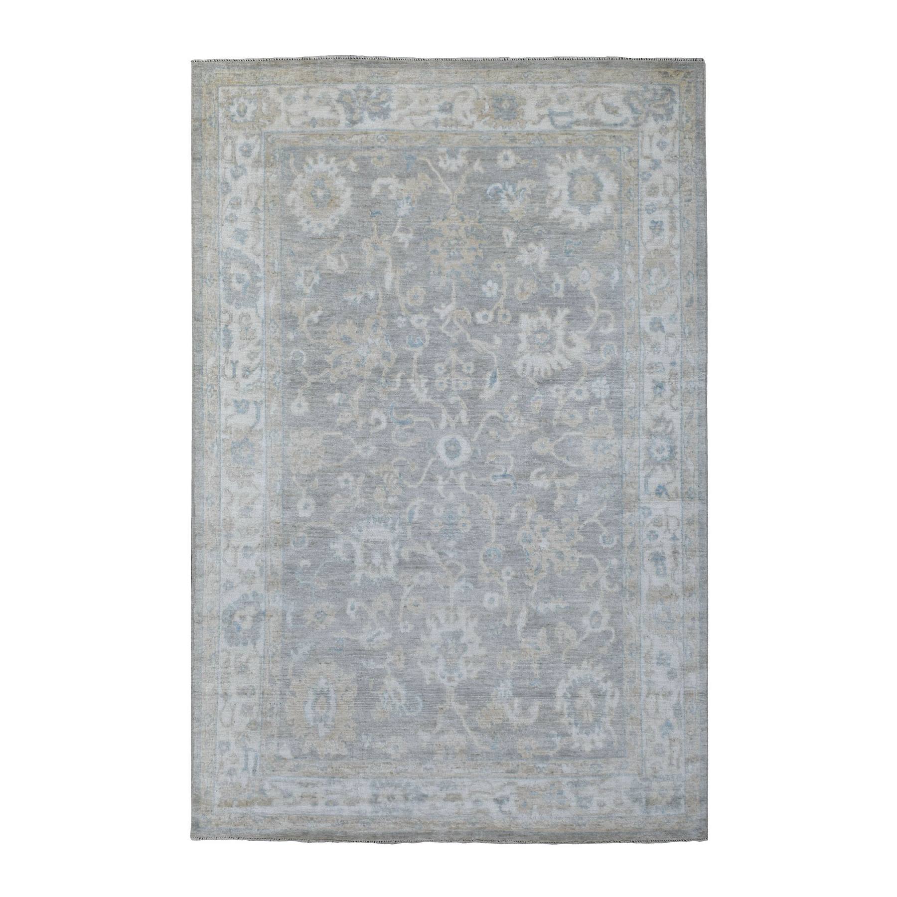 Oushak-And-Peshawar-Hand-Knotted-Rug-340710
