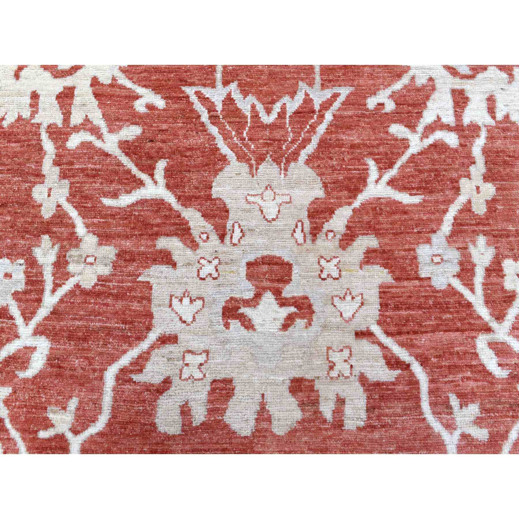 Oushak-And-Peshawar-Hand-Knotted-Rug-340725