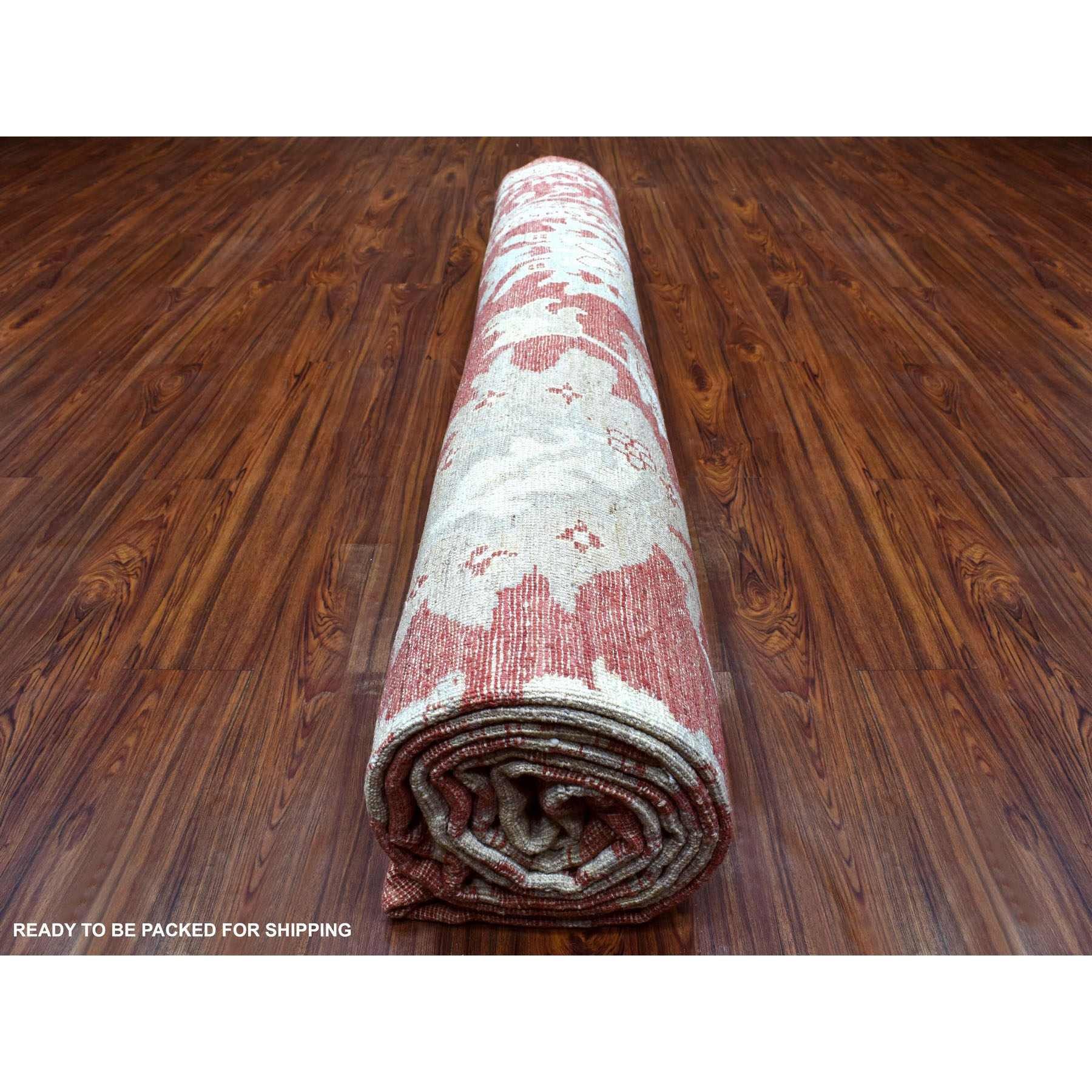 Oushak-And-Peshawar-Hand-Knotted-Rug-340725