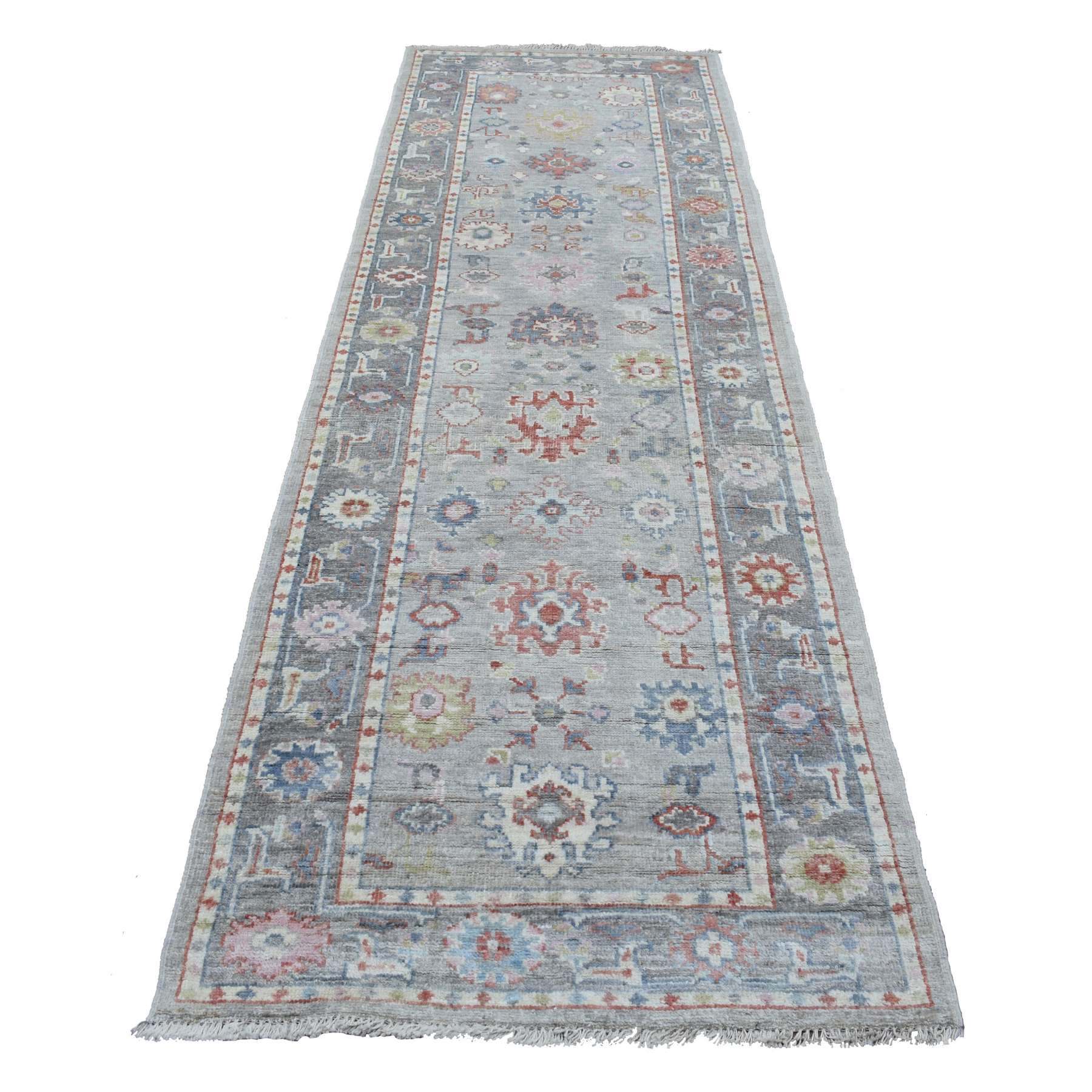 Oushak-And-Peshawar-Hand-Knotted-Rug-341570
