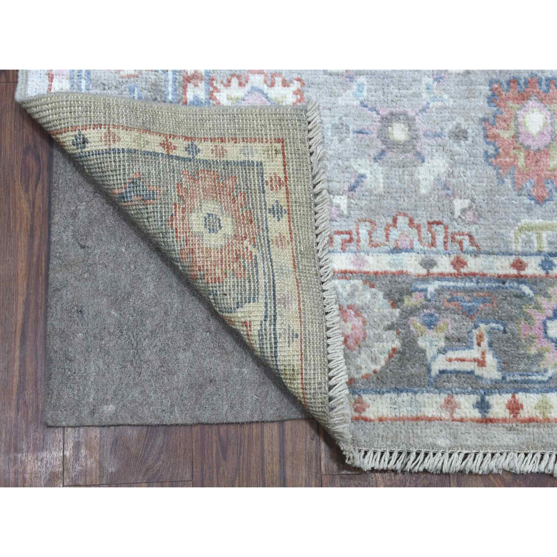 Oushak-And-Peshawar-Hand-Knotted-Rug-341570