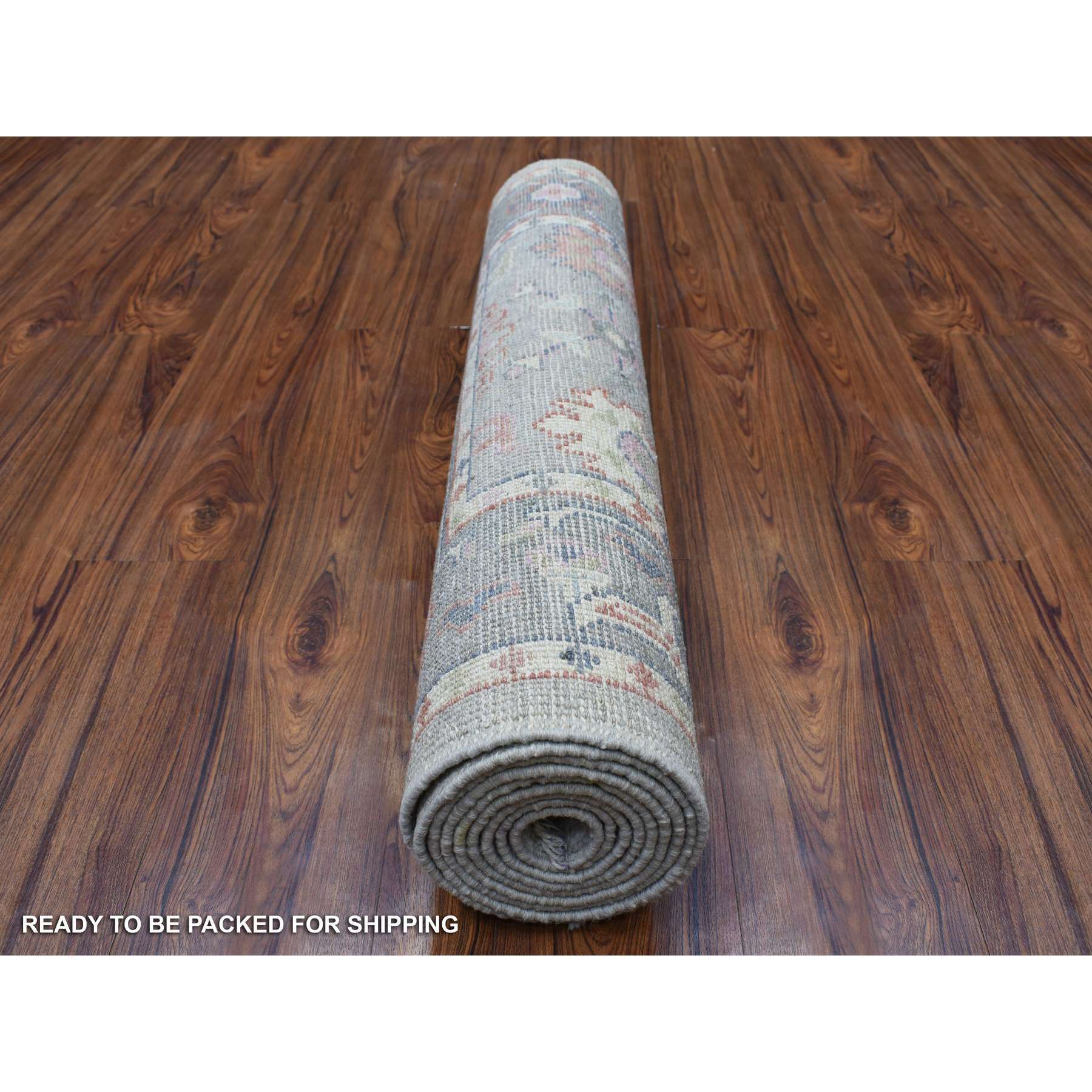 Oushak-And-Peshawar-Hand-Knotted-Rug-341570