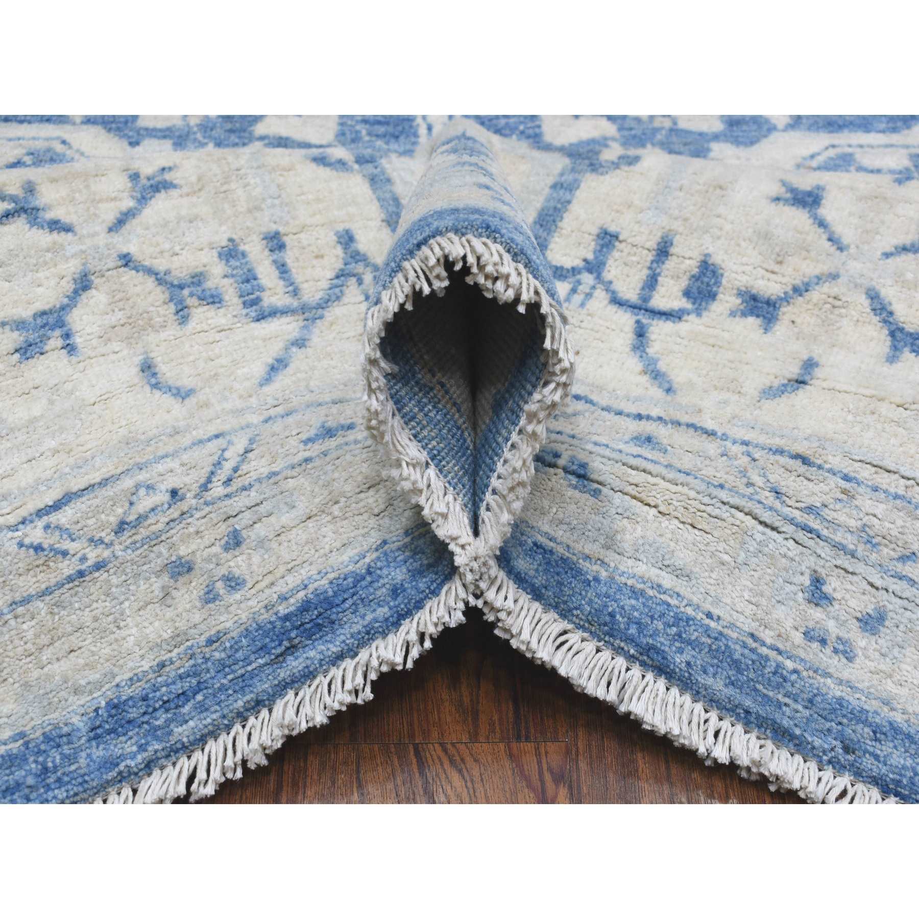 Oushak-And-Peshawar-Hand-Knotted-Rug-341620