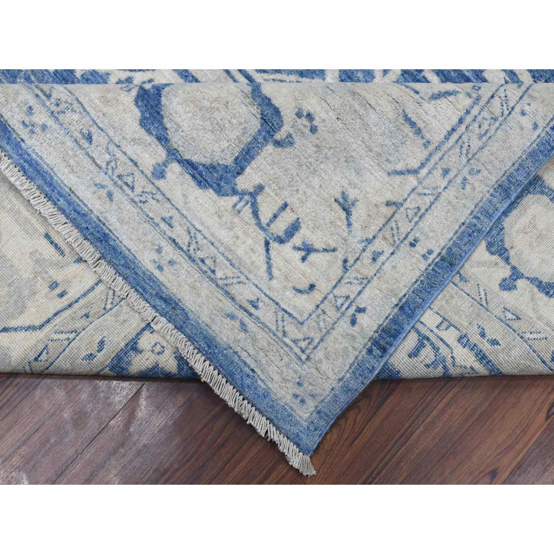 Oushak-And-Peshawar-Hand-Knotted-Rug-341620