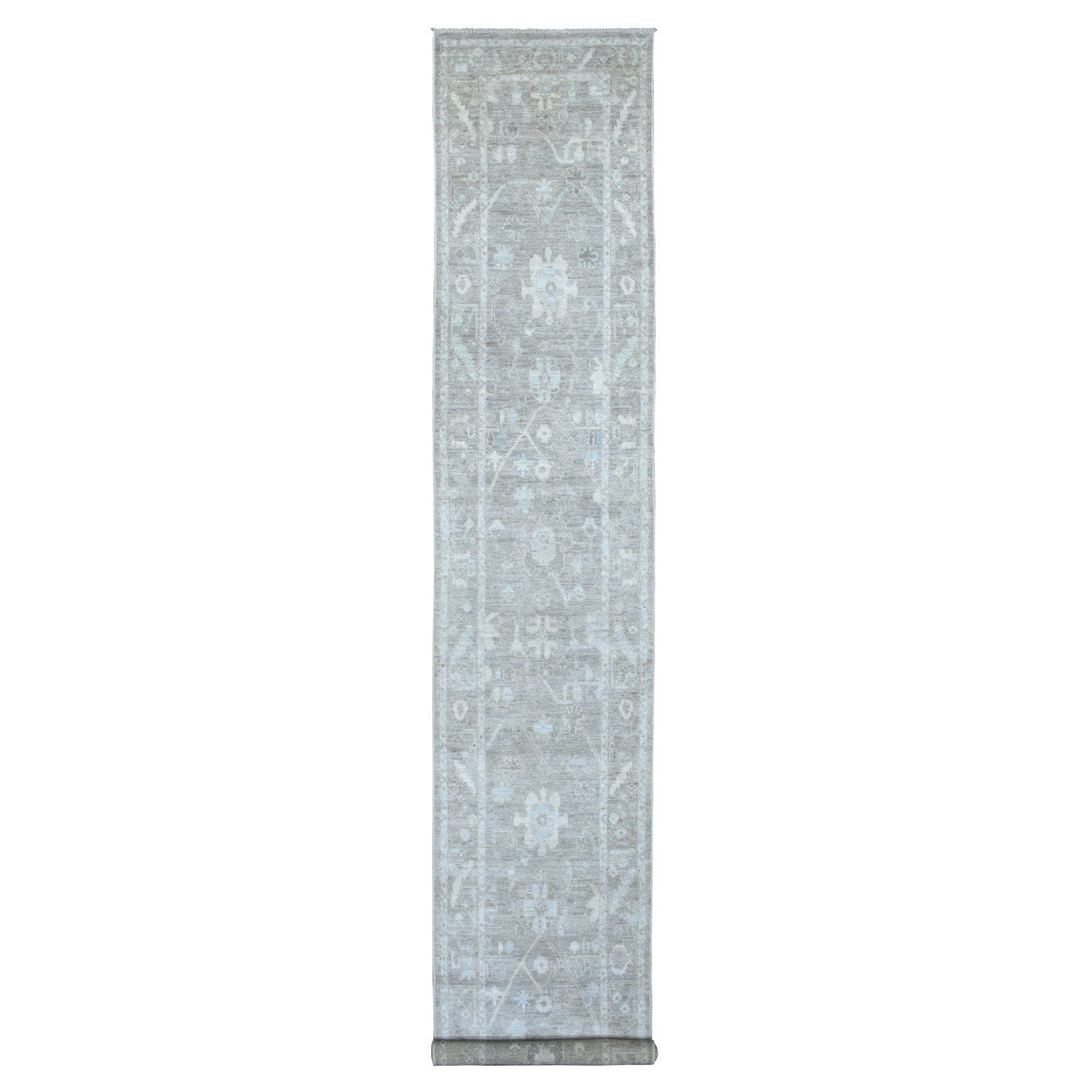 Oushak-And-Peshawar-Hand-Knotted-Rug-342035