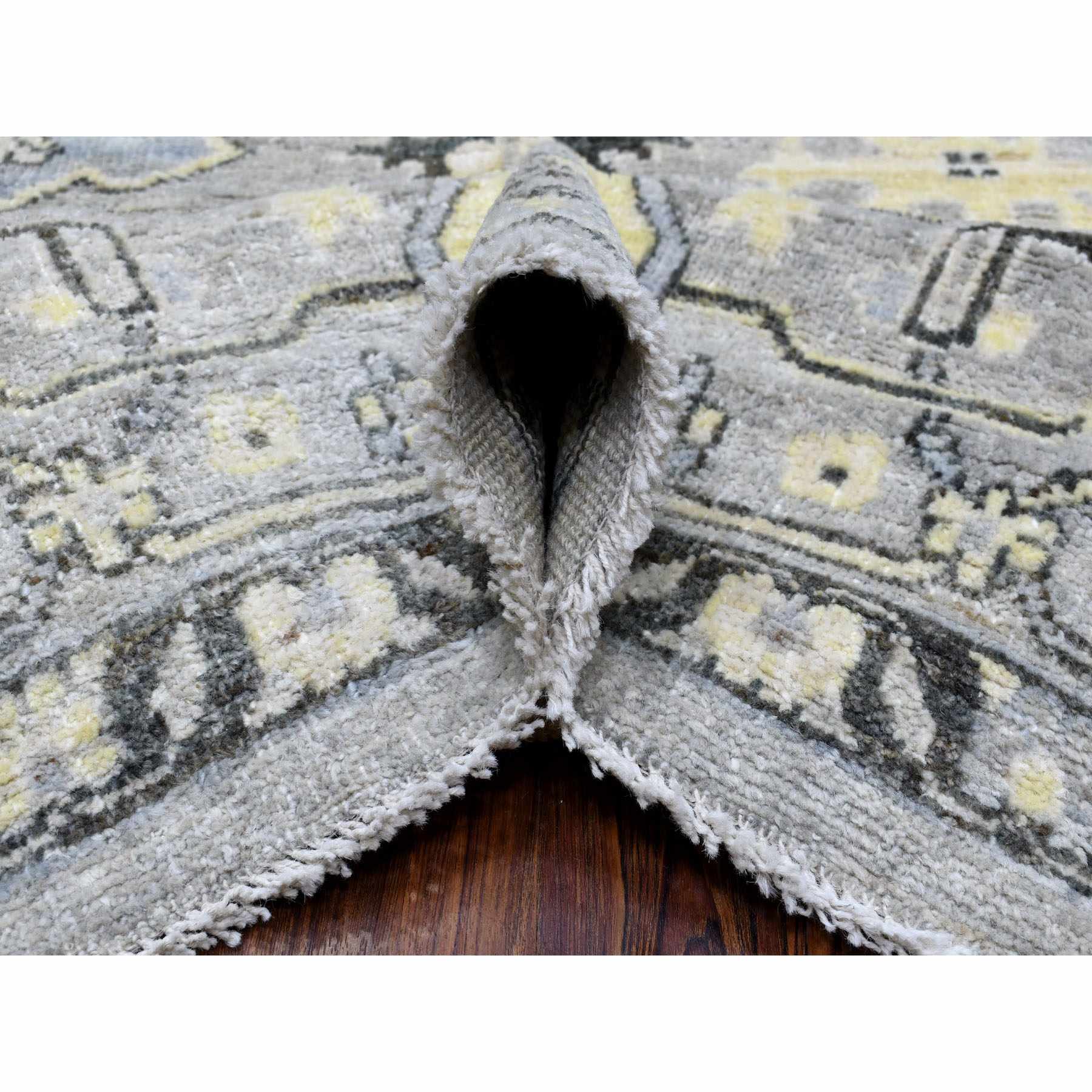 Oushak-And-Peshawar-Hand-Knotted-Rug-342375